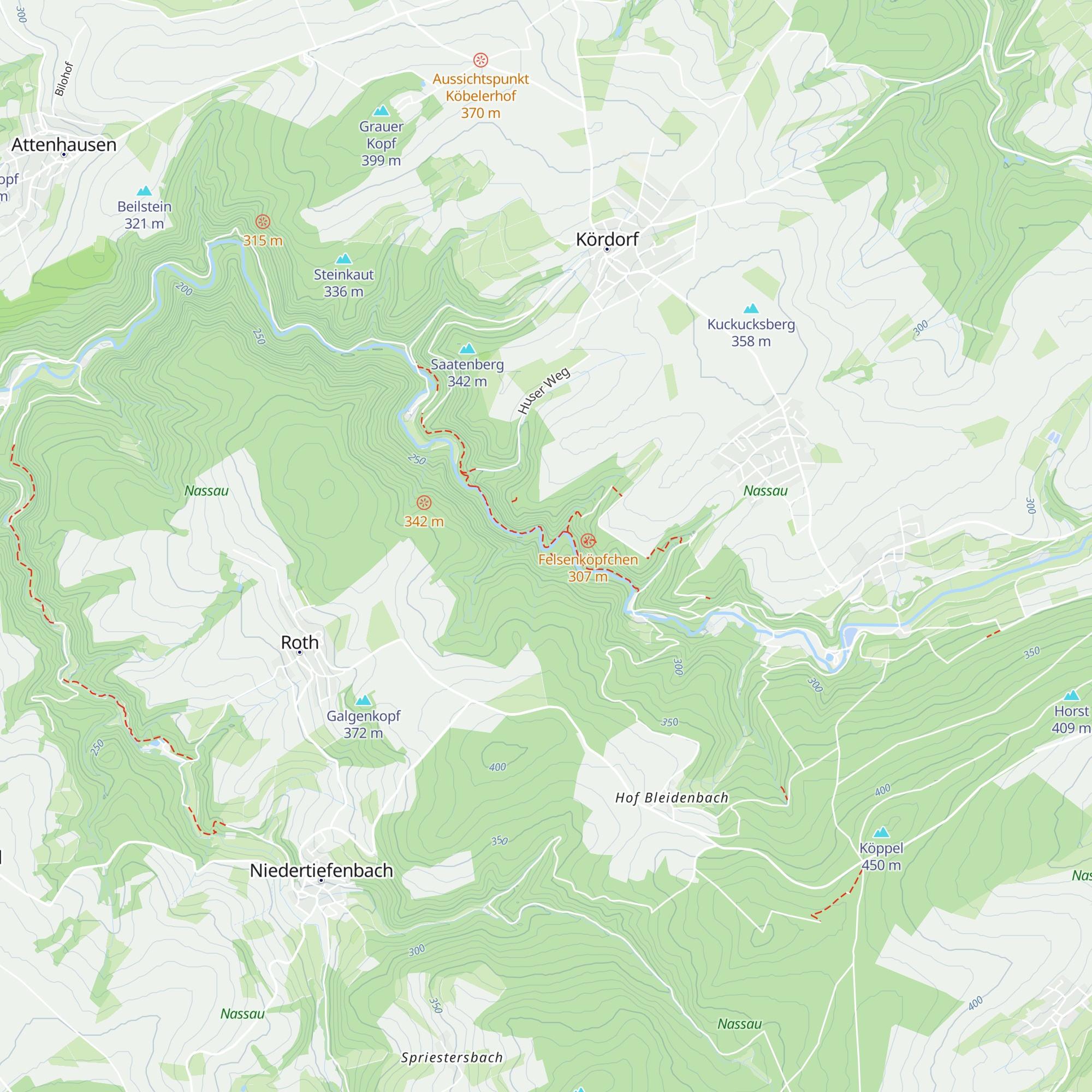 Schutzhütte Kördorf map