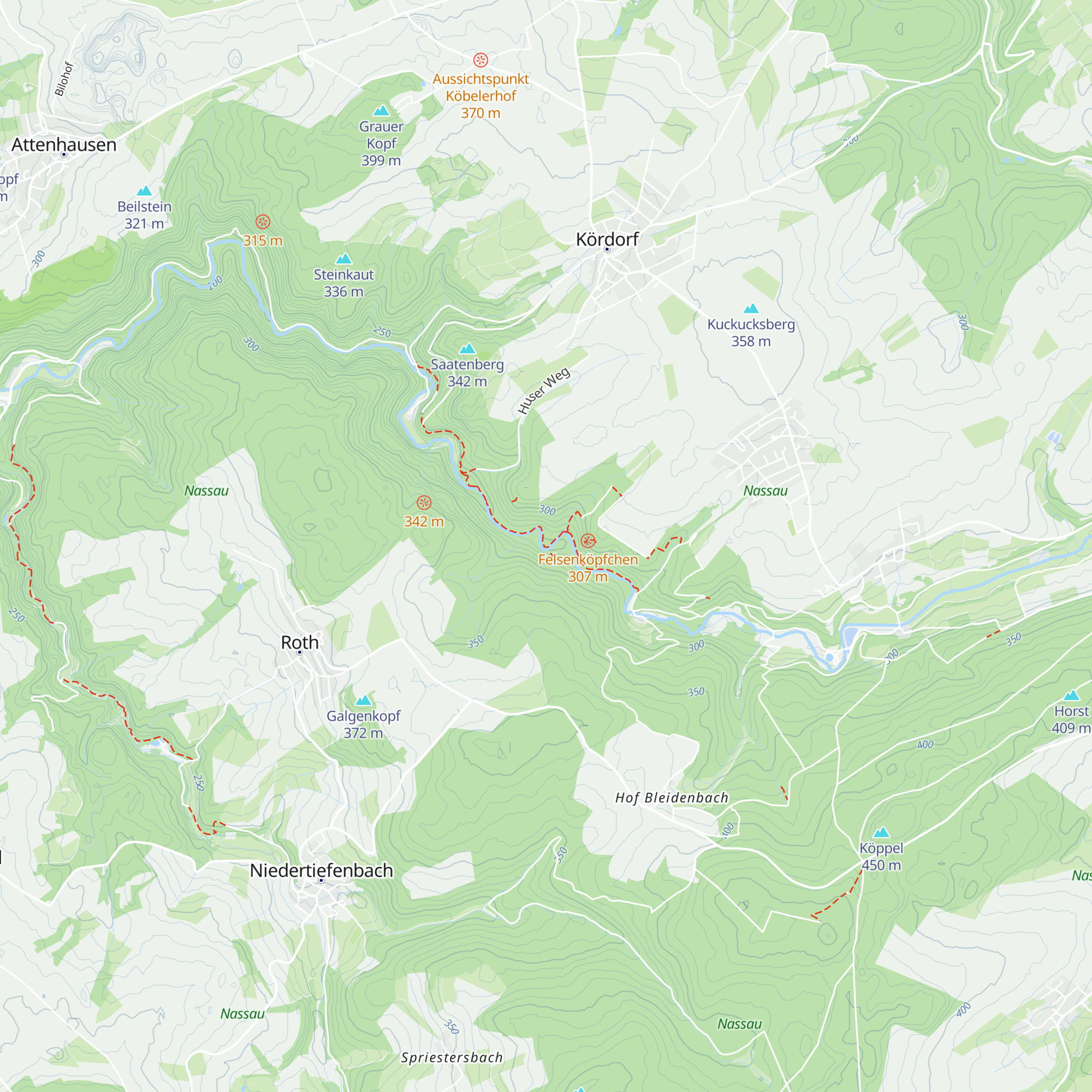 Schutzhütte Kördorf map