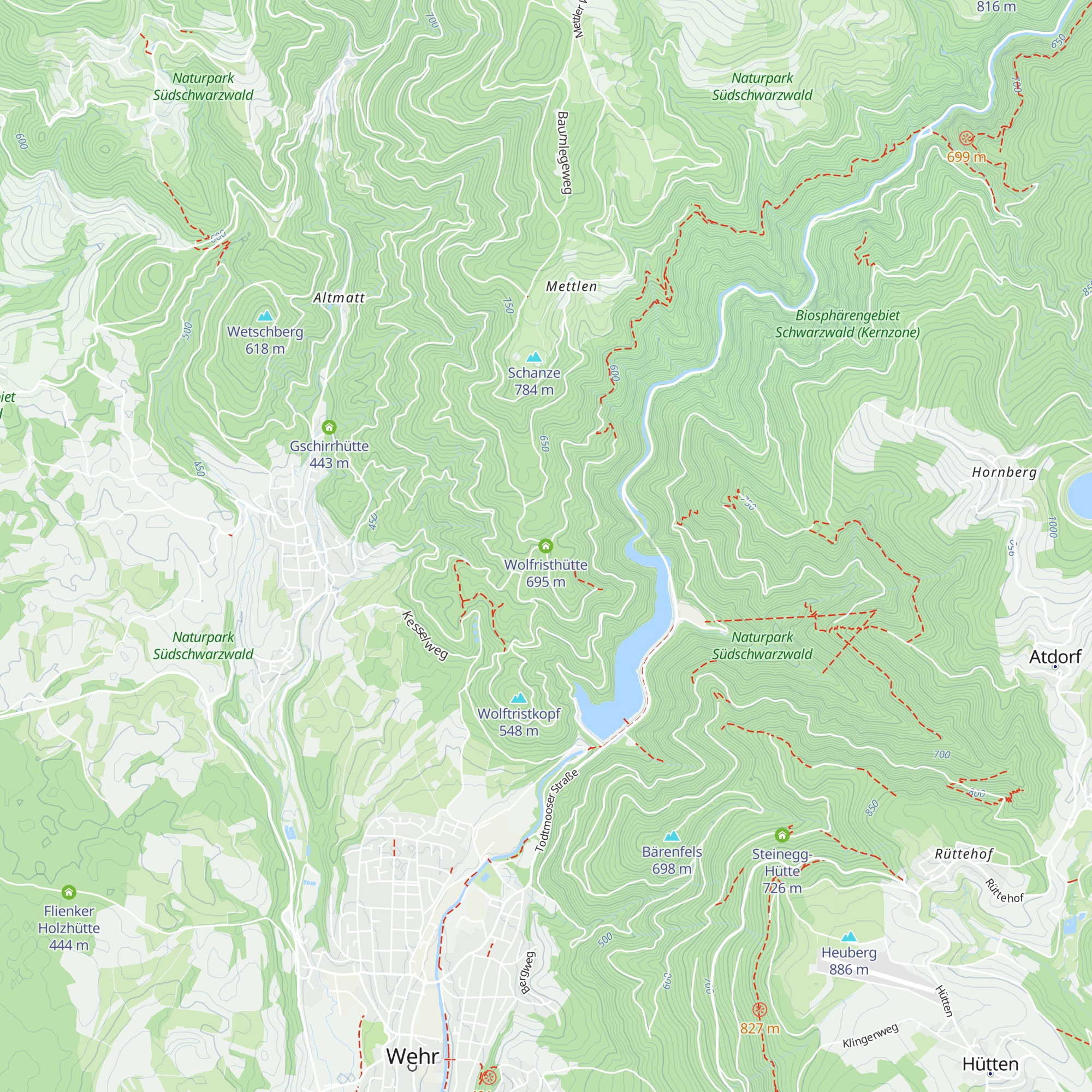 Wolfristhütte map