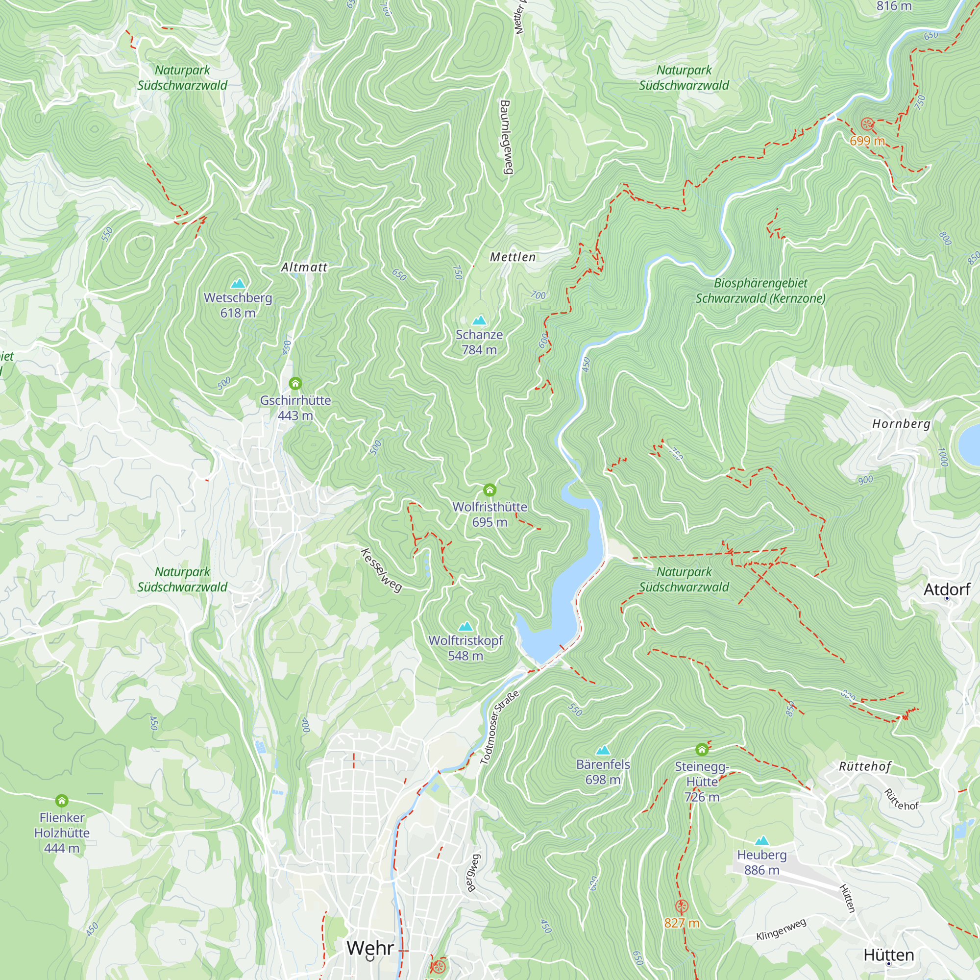 Wolfristhütte map