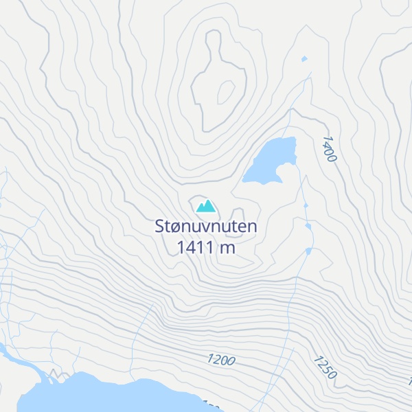 Map of Stønuvnuten