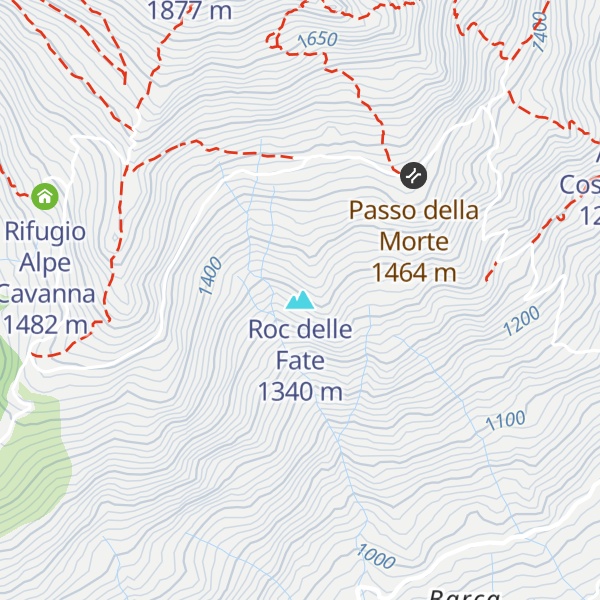 Map of Roc delle Fate