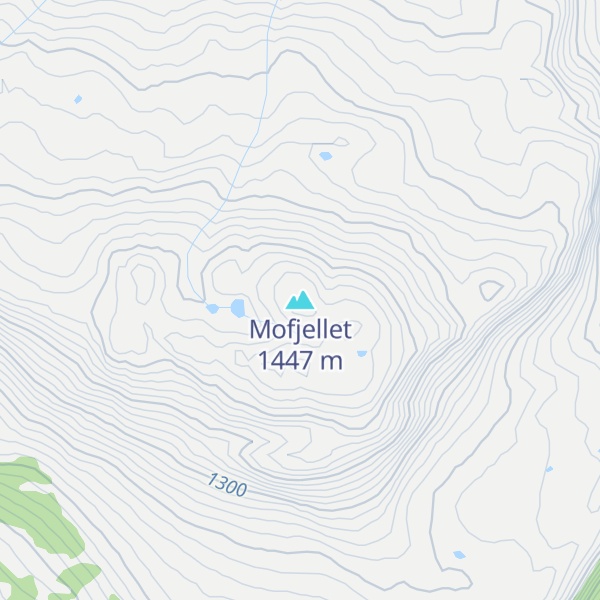 Map of Mofjellet