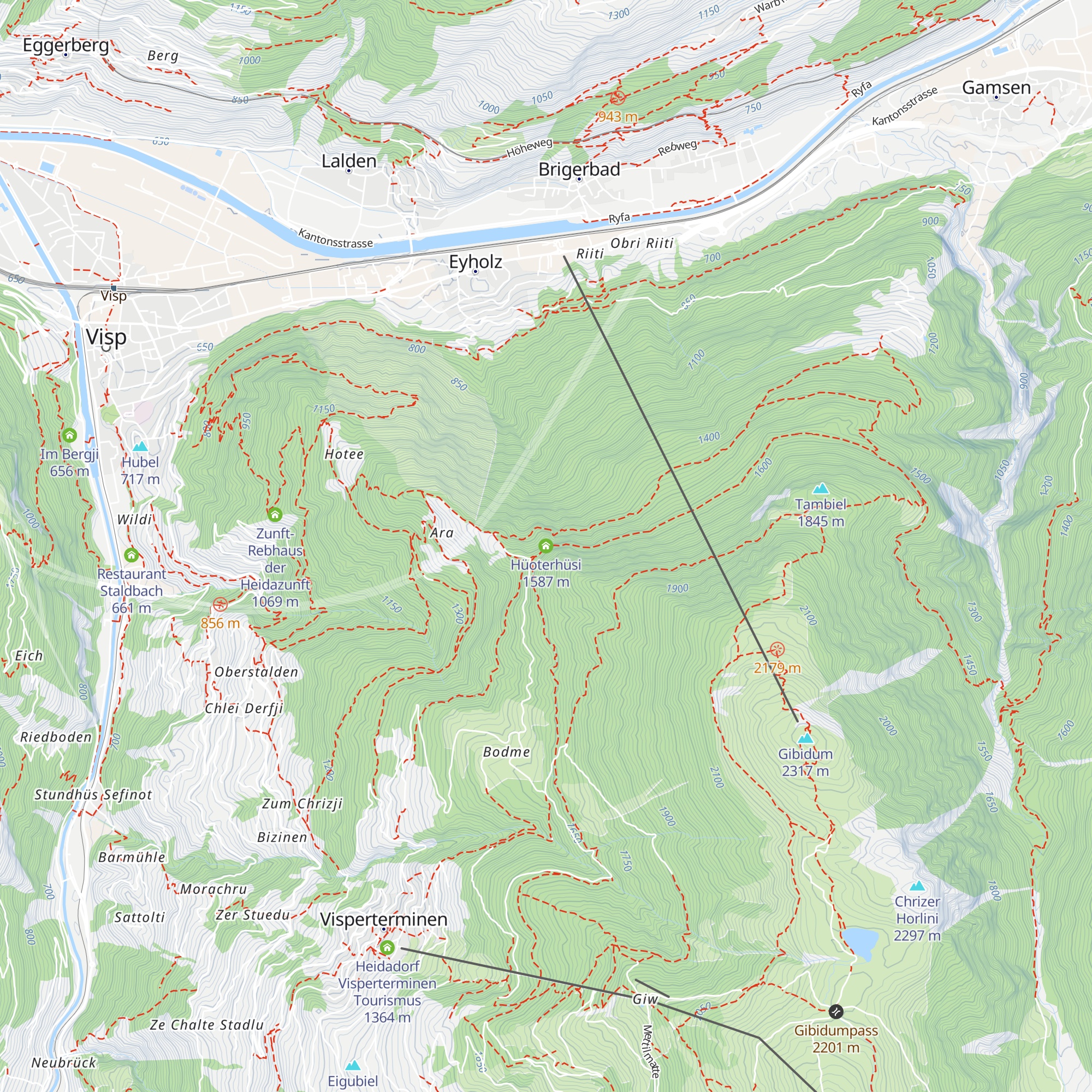 Hüoterhüsi map