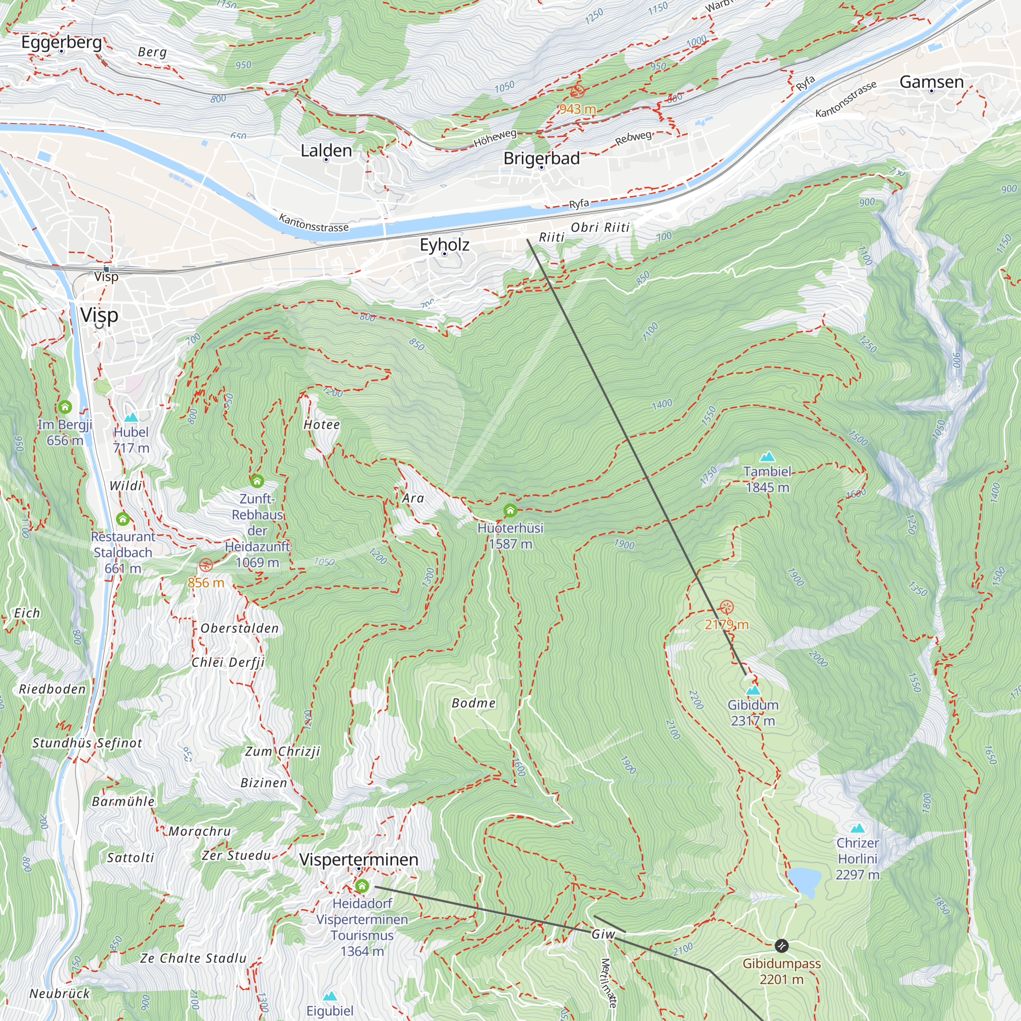 Hüoterhüsi map