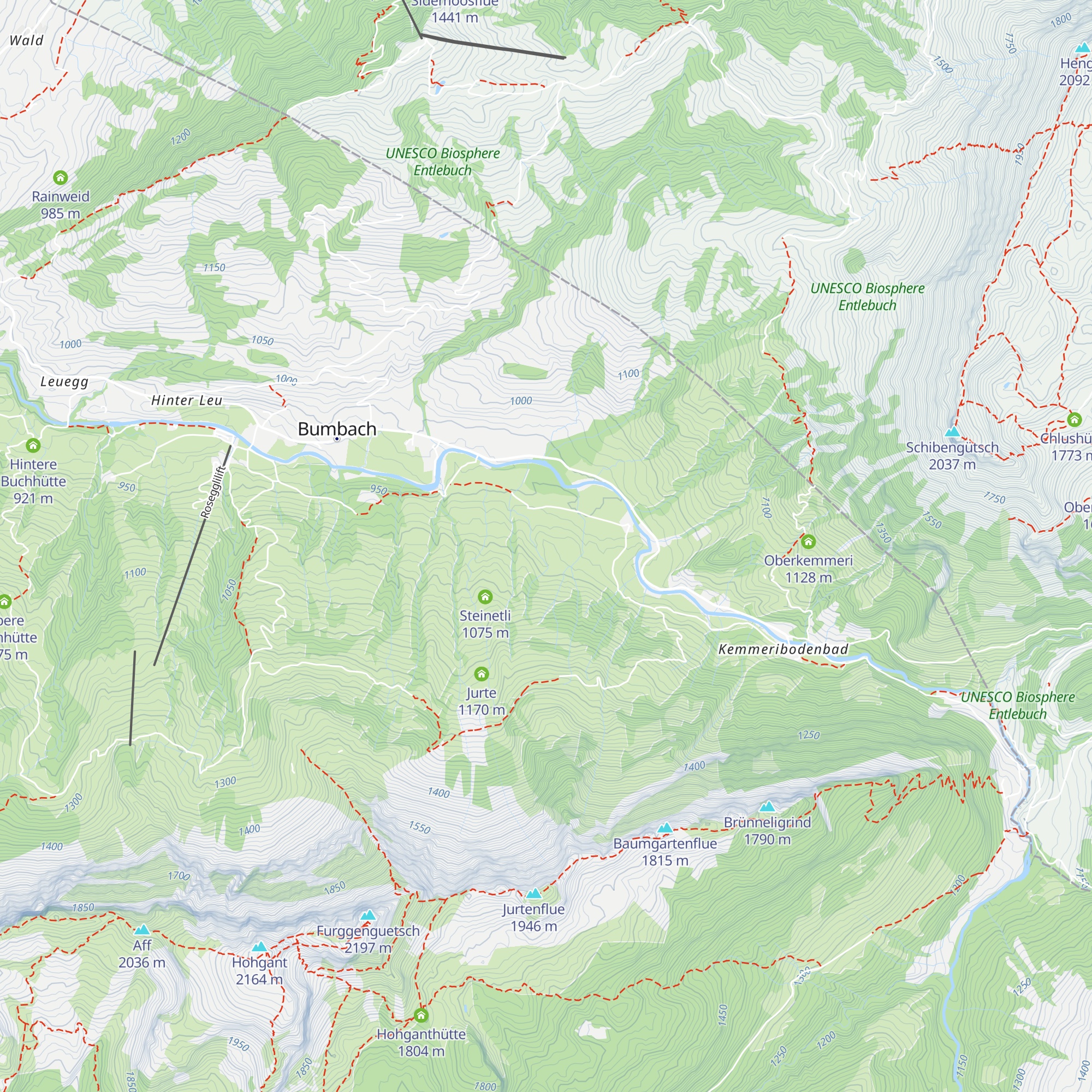 Oberschwandweid map