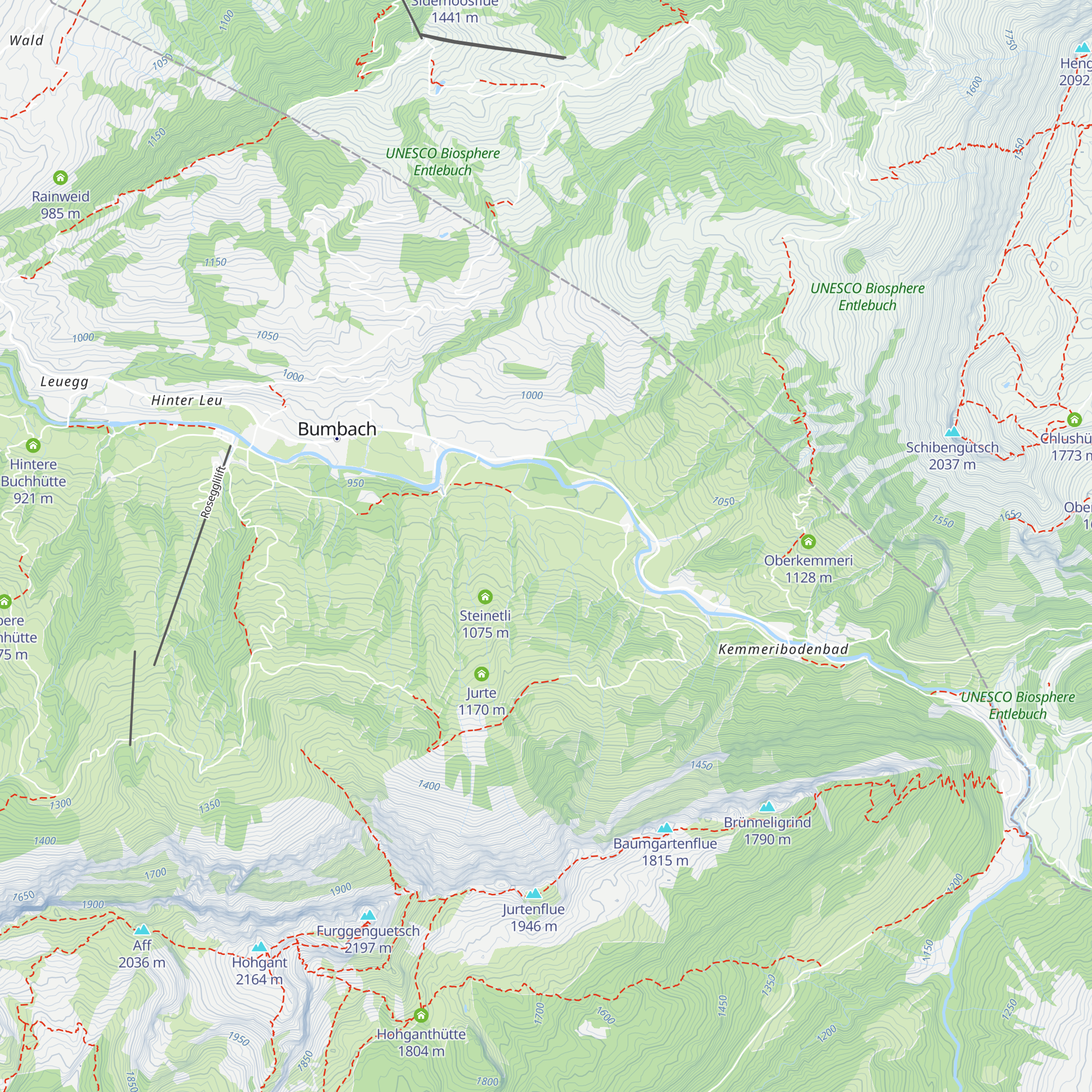 Oberschwandweid map