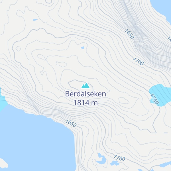 Map of Berdalseken