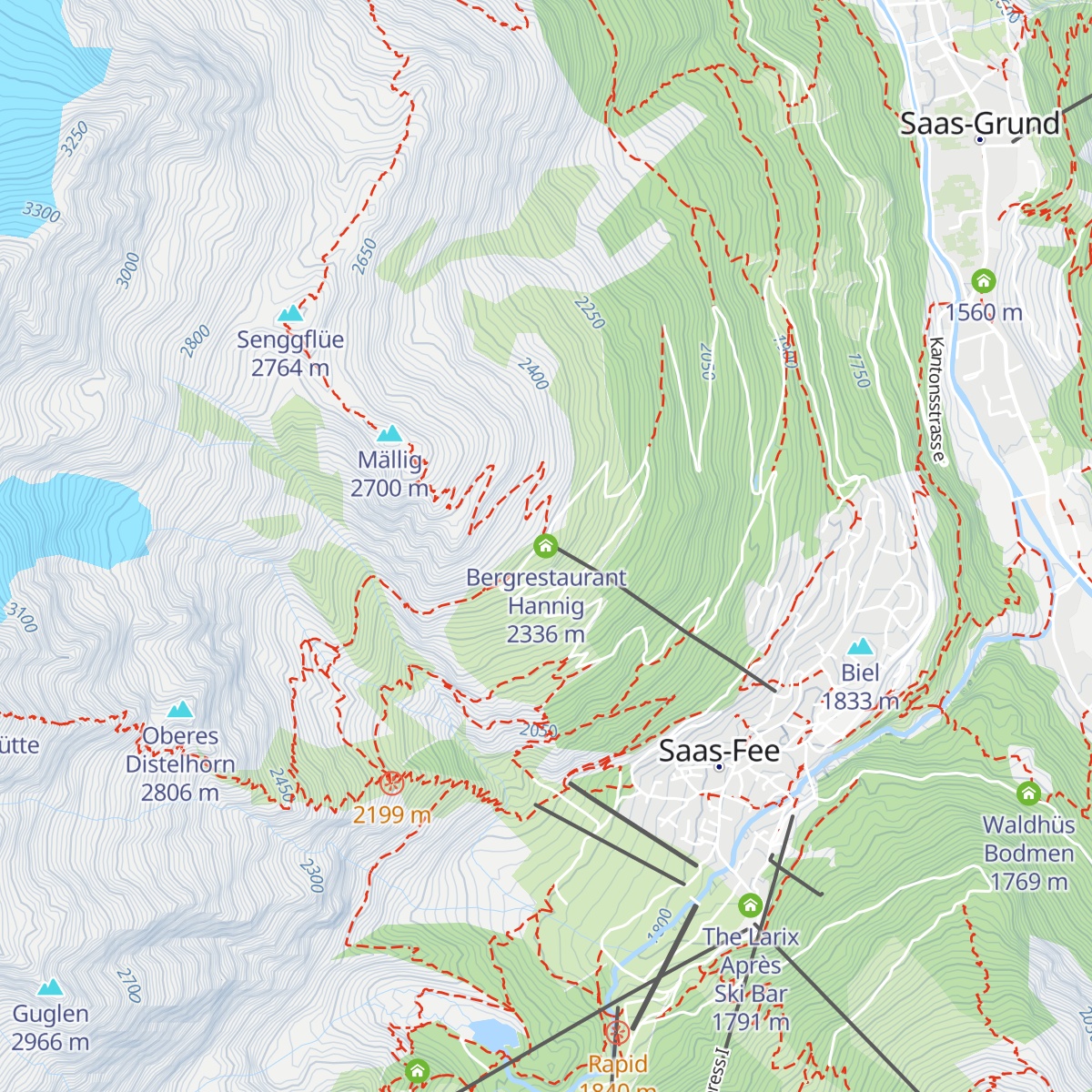 Bergrestaurant Hannig map