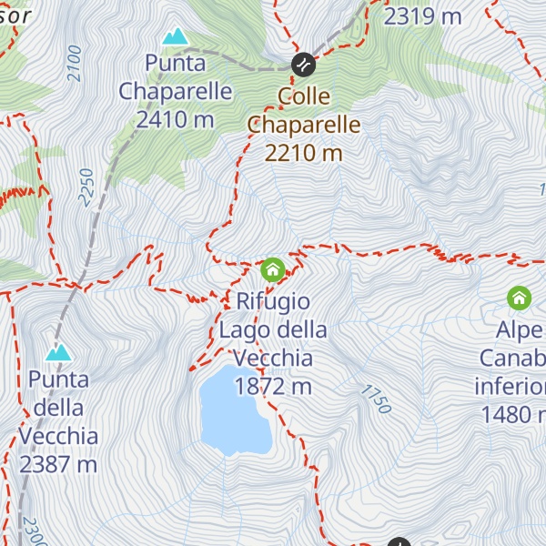 Map of Bivacco Maria Cristina