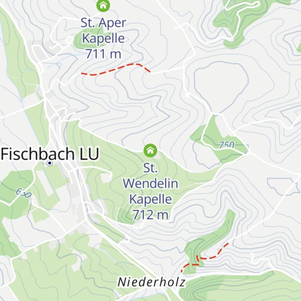 Map of St. Wendelin Kapelle