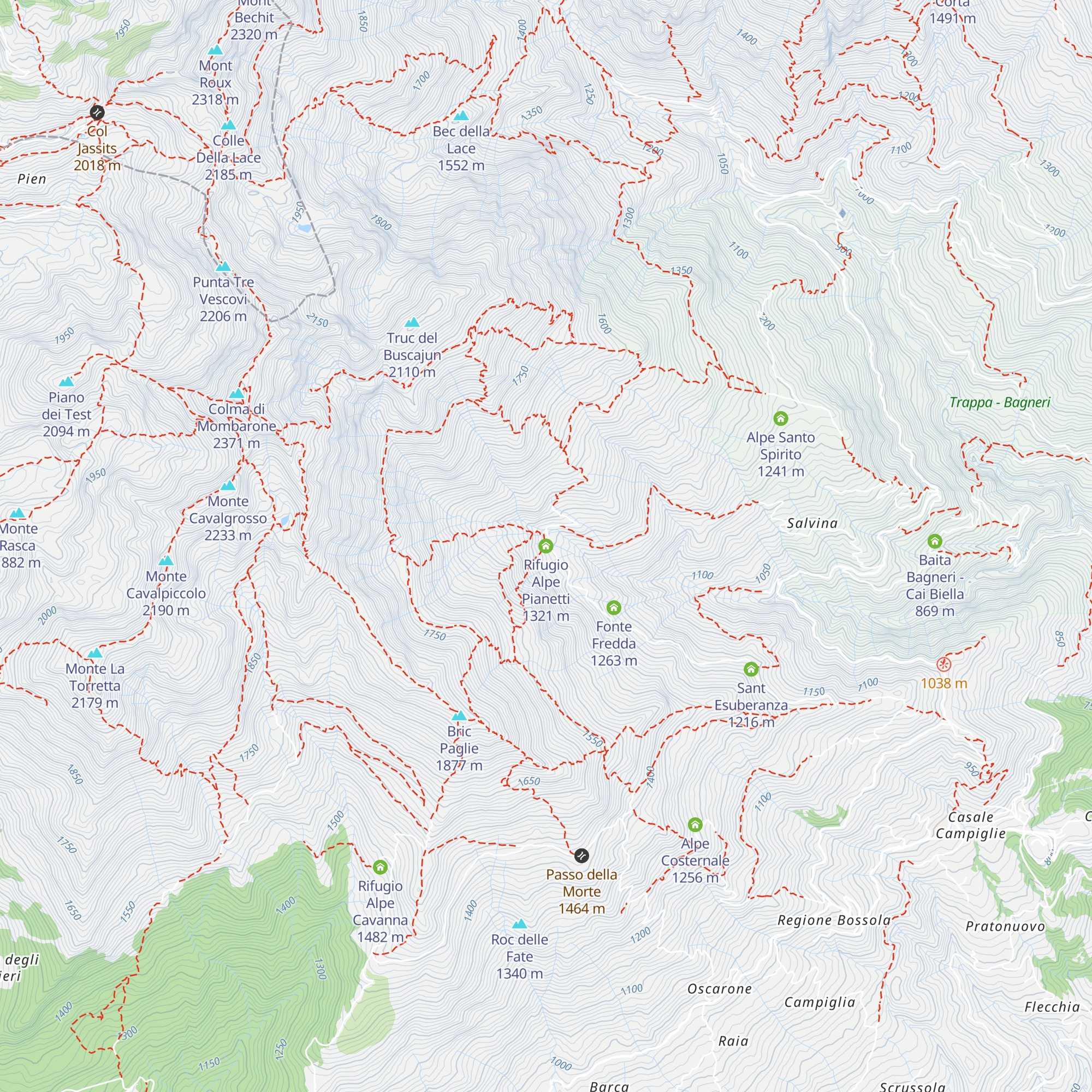 Rifugio Alpe Pianetti map