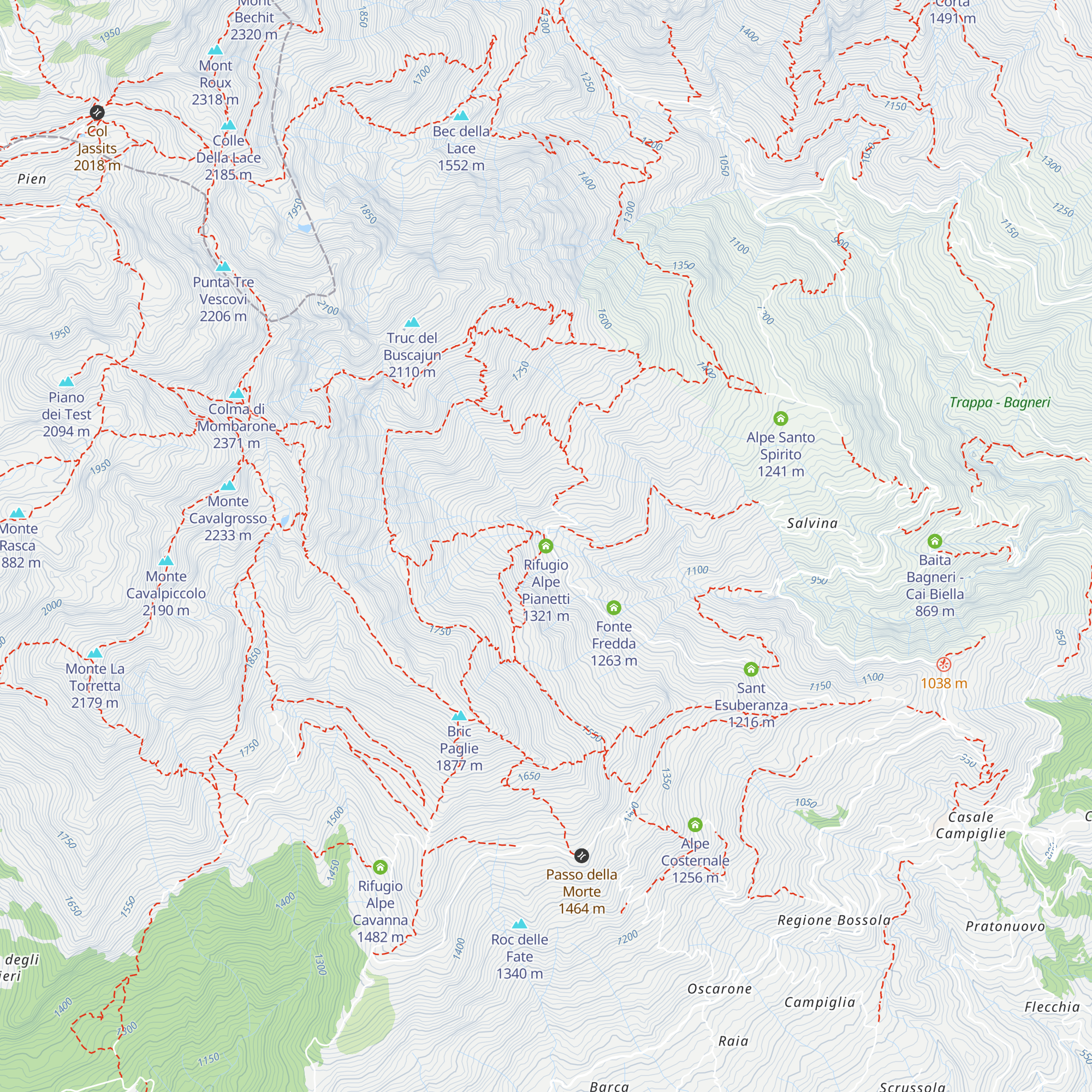 Rifugio Alpe Pianetti map