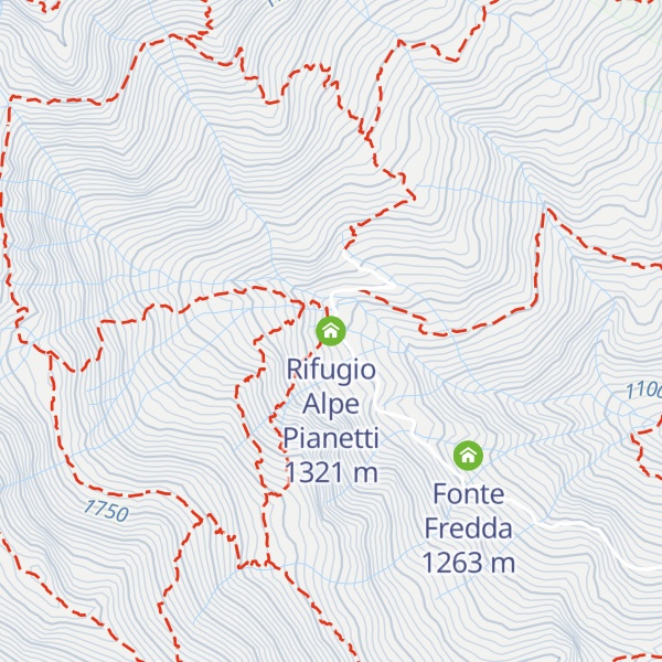 Map of Rifugio Alpe Pianetti