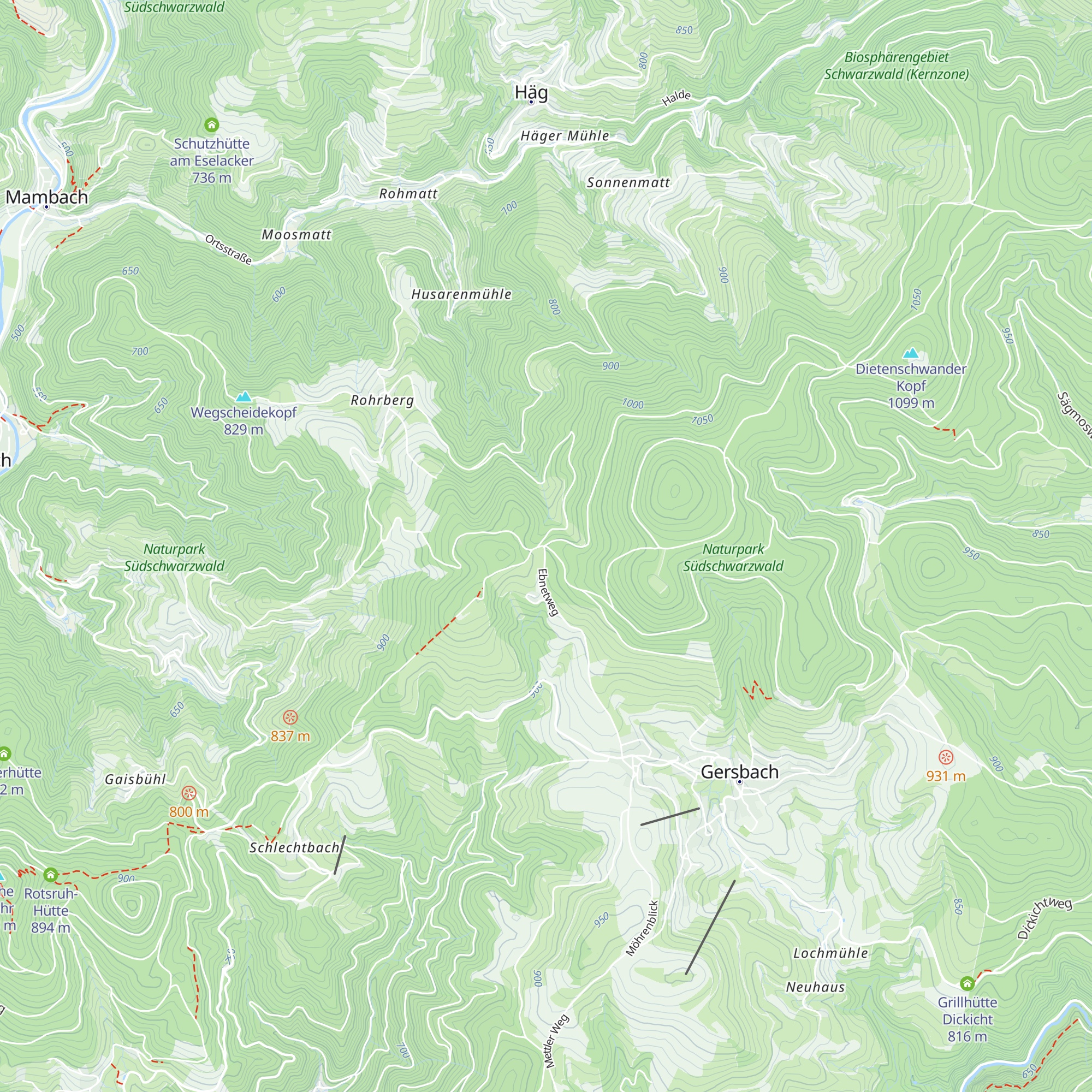 Rohrberghütte map