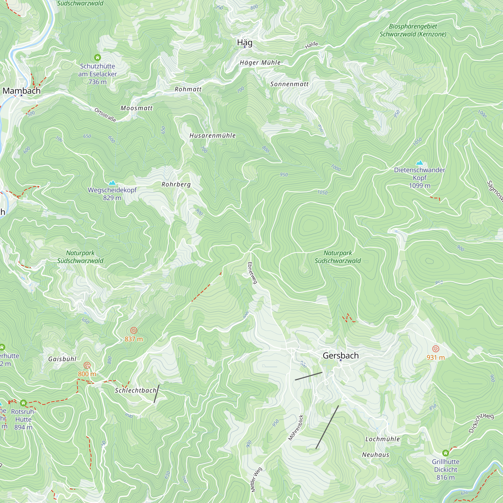 Rohrberghütte map