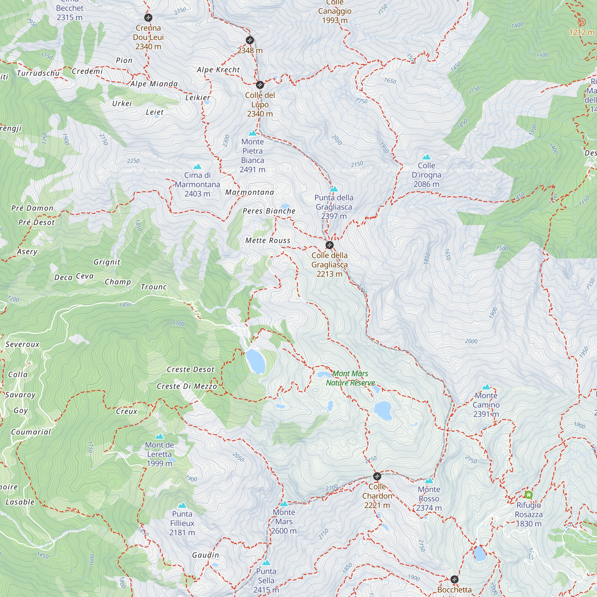 Alp Met Ros map
