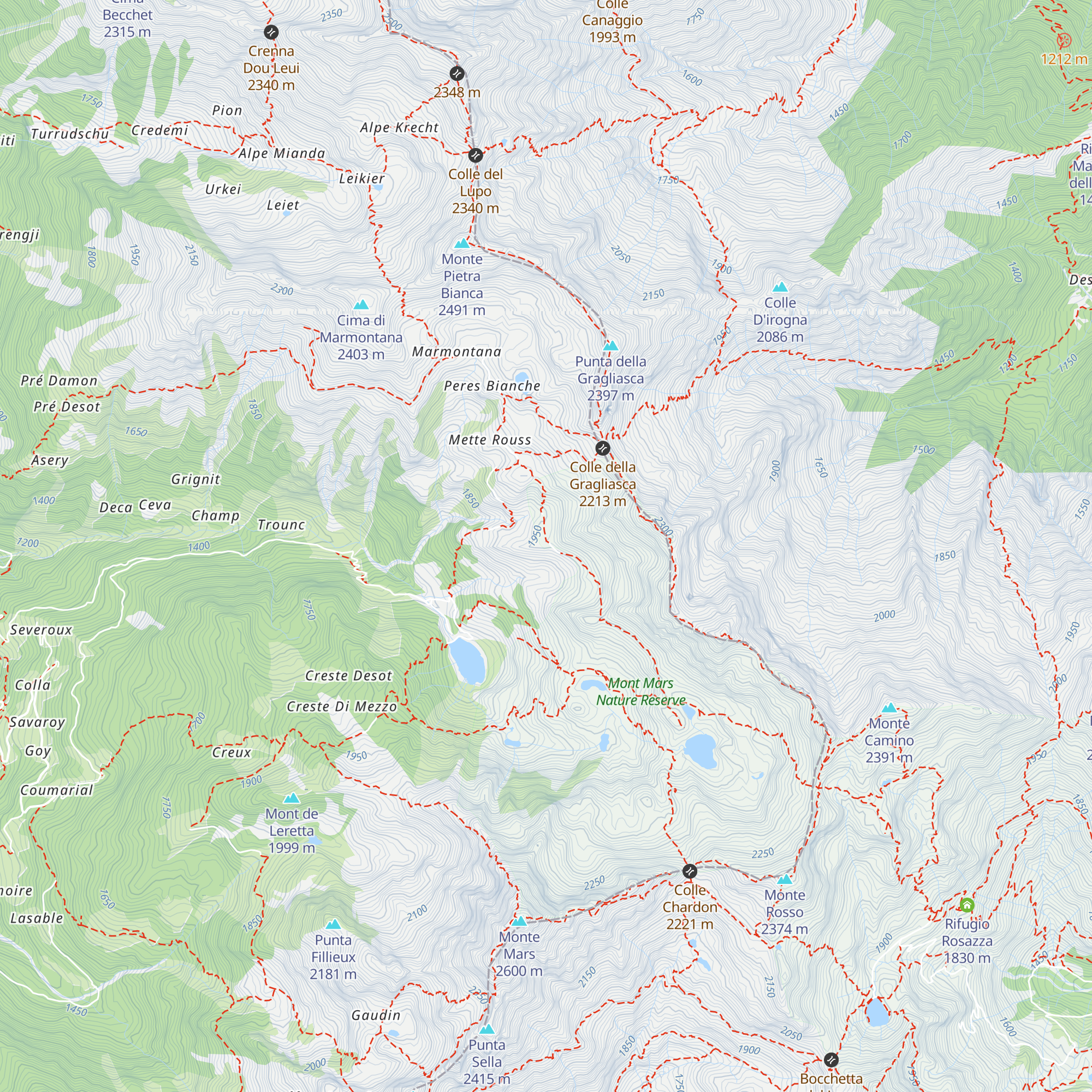 Alp Met Ros map