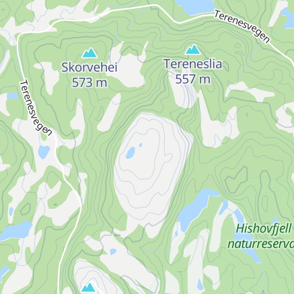 Map of Gullringfjellet