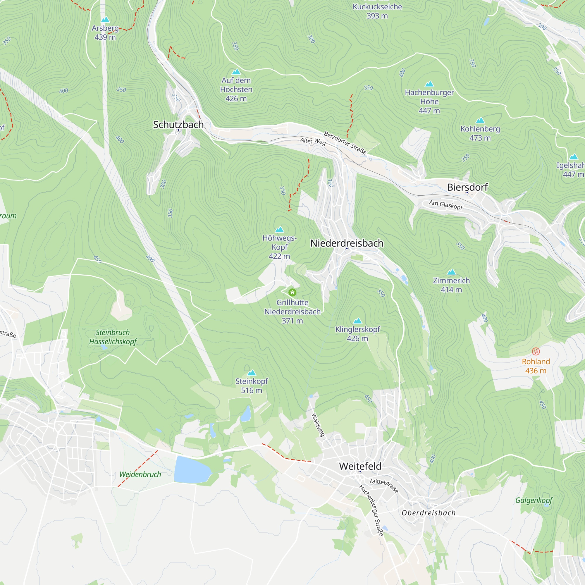 Grillhütte Niederdreisbach map