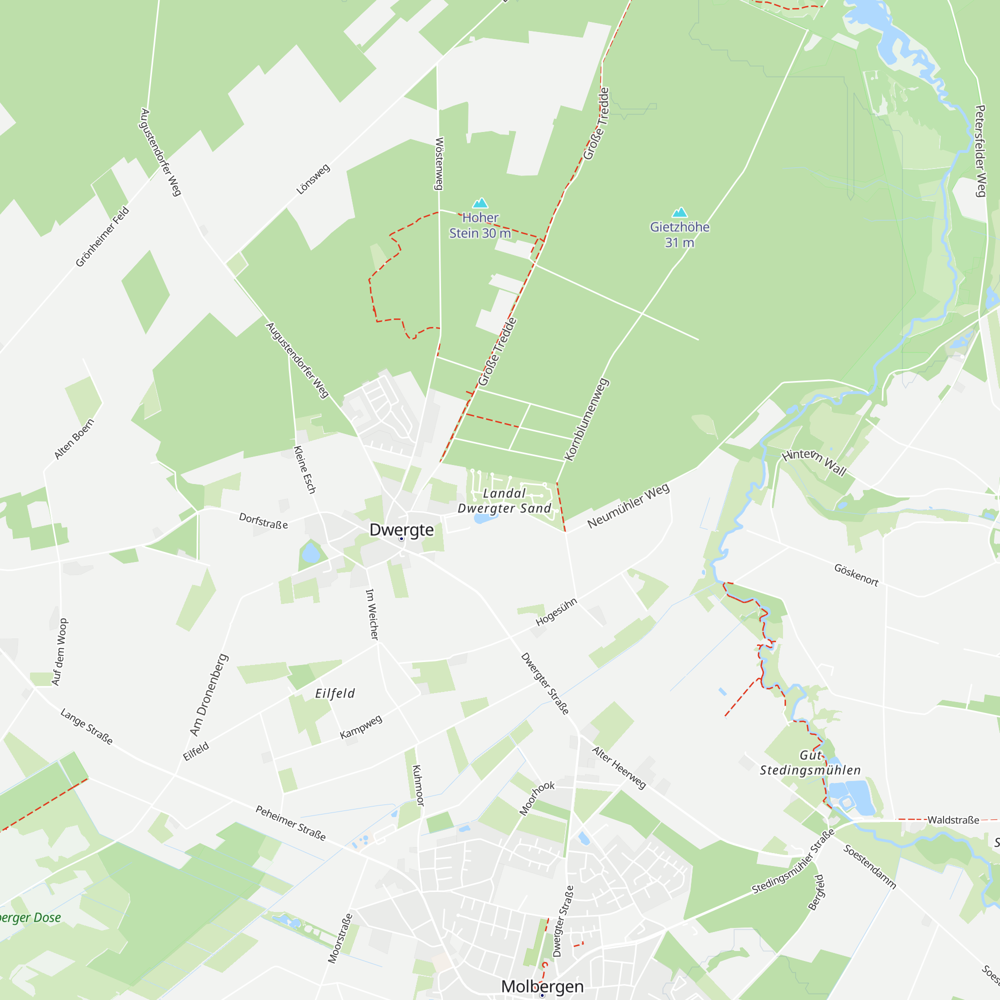 Rezeption Landal Dwergter Sand map