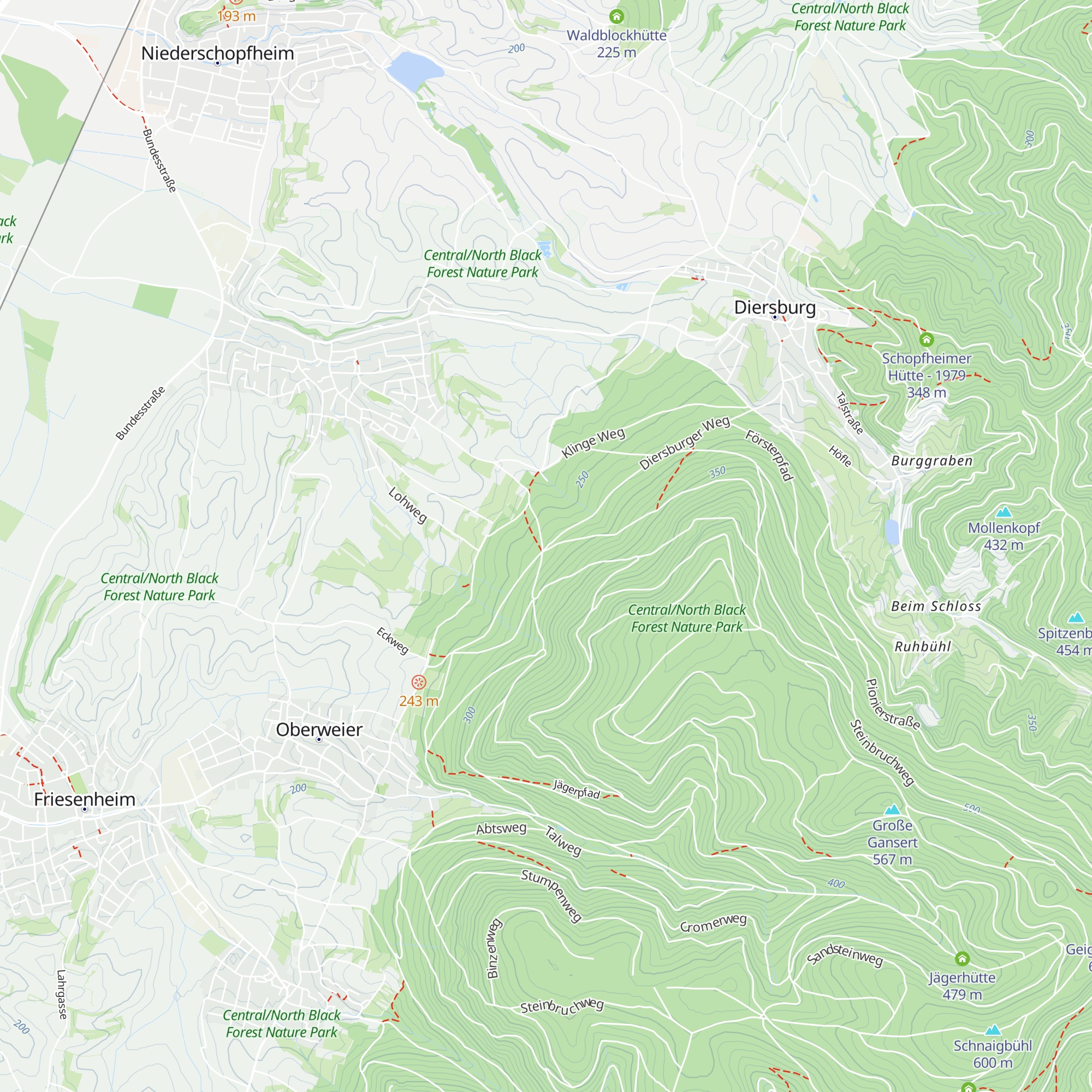 Lendersbachhütte map