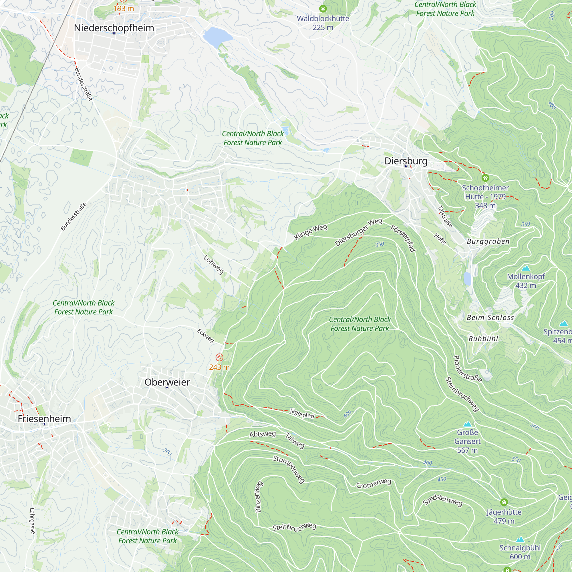 Lendersbachhütte map