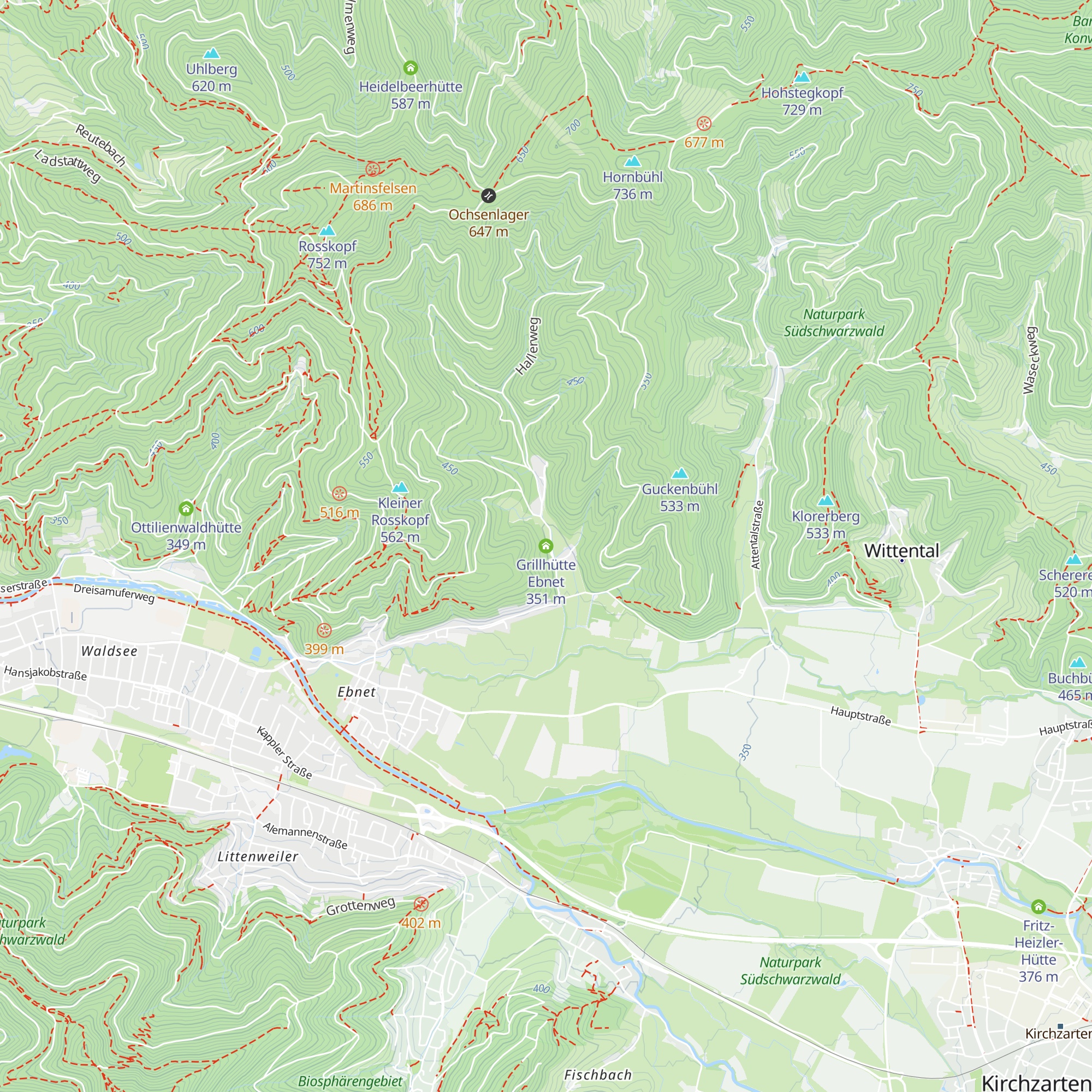 Grillhütte Ebnet map