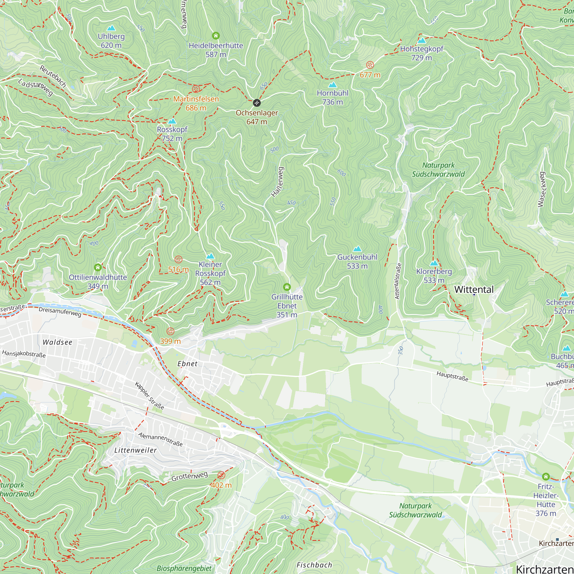 Grillhütte Ebnet map