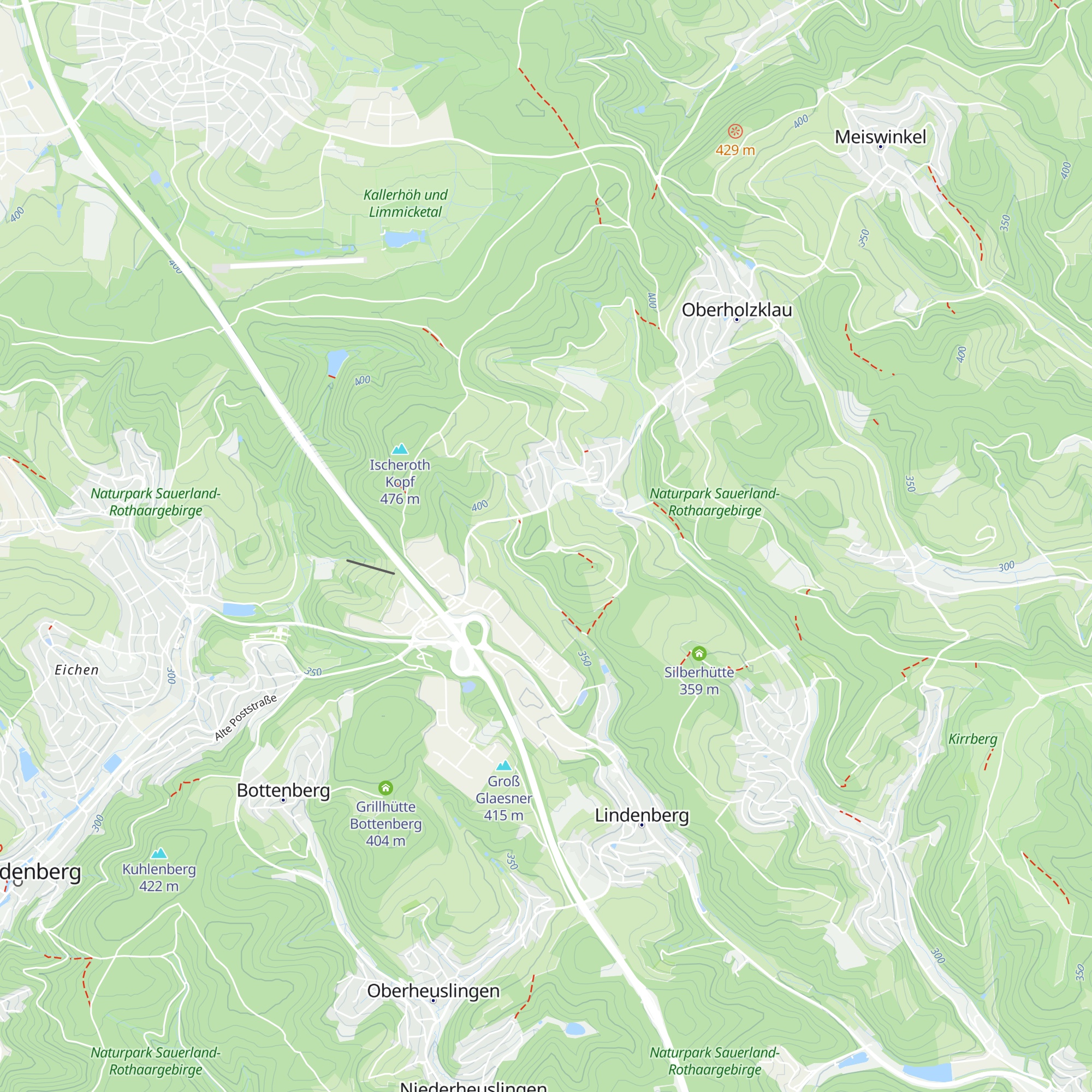 Schutzhütte Altenfeldskopf map