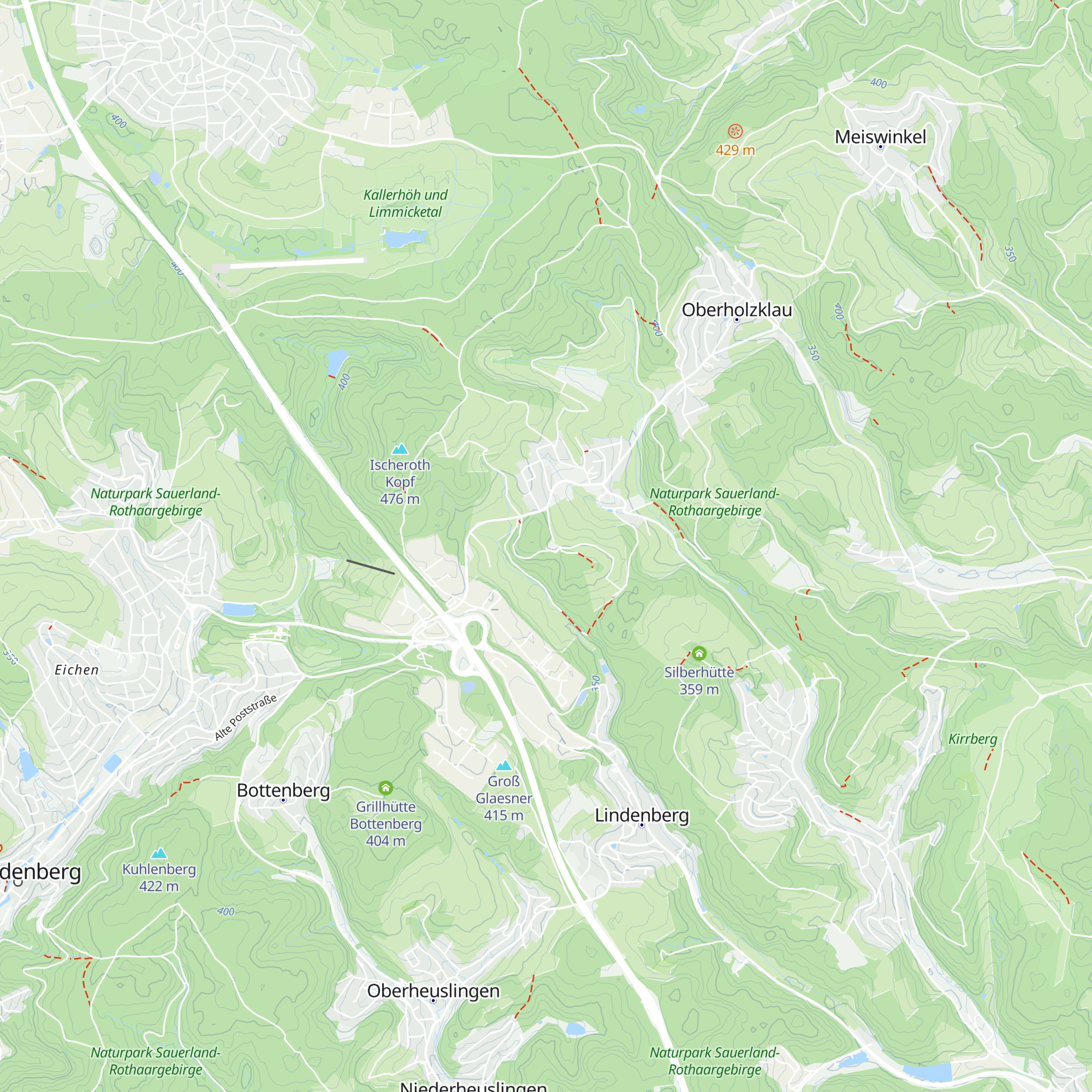 Schutzhütte Altenfeldskopf map