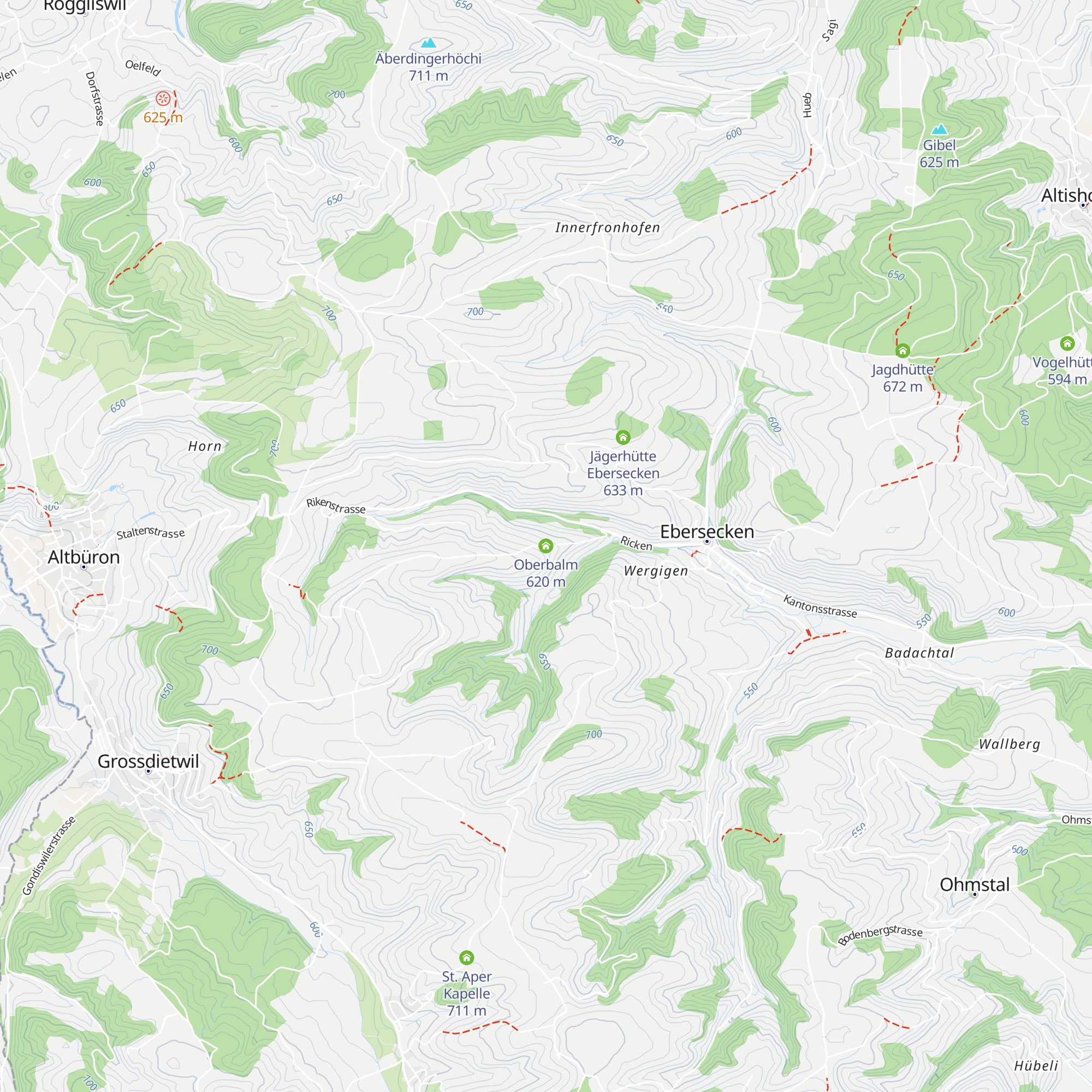 Oberbalm map