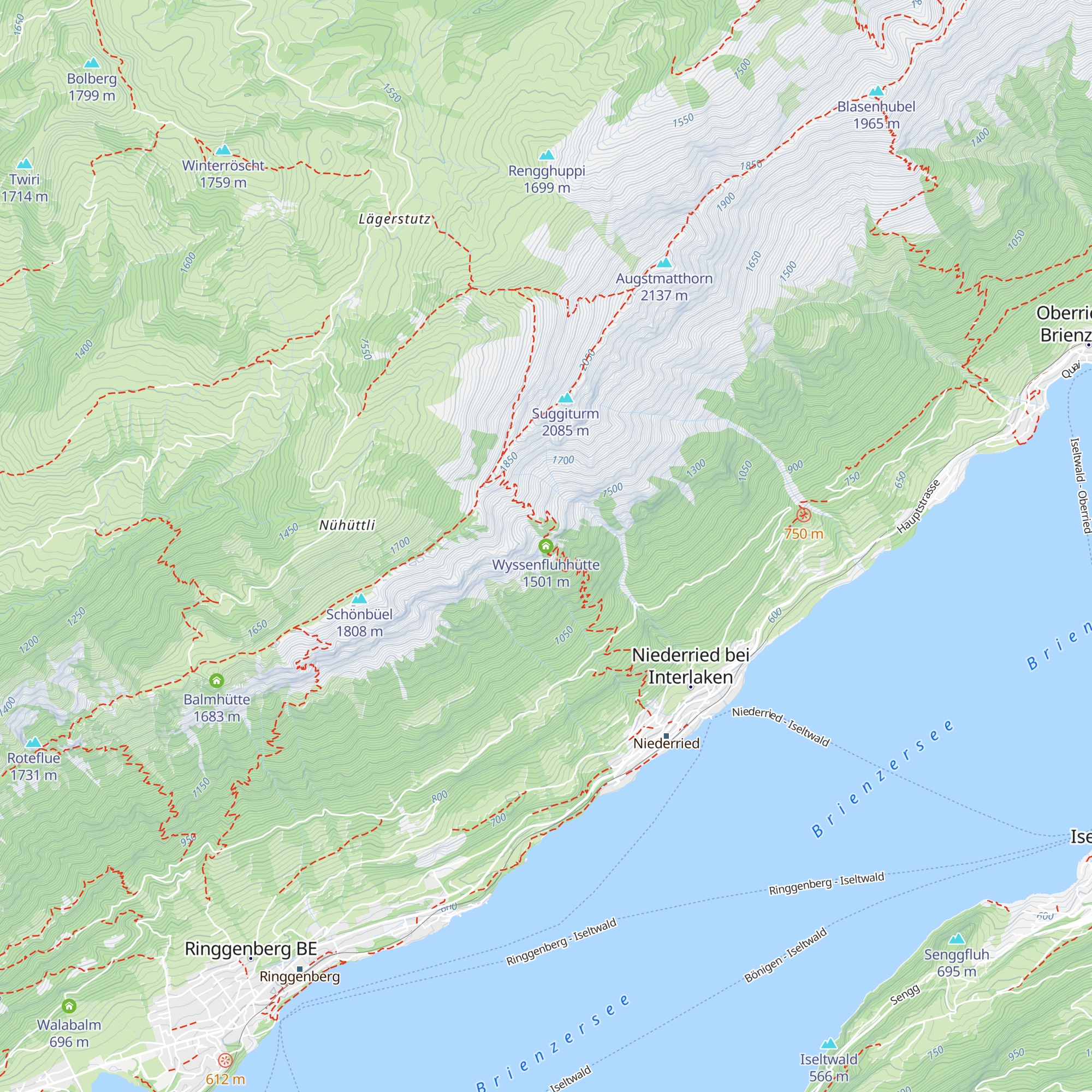 Wyssenfluhhütte map