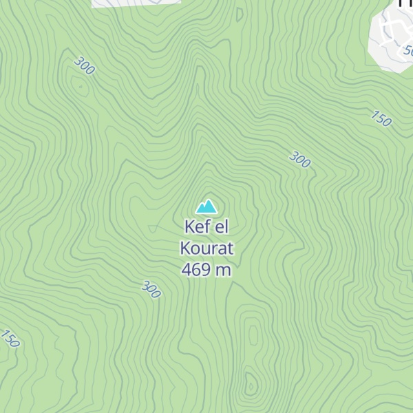 Map of Kef el Kourat