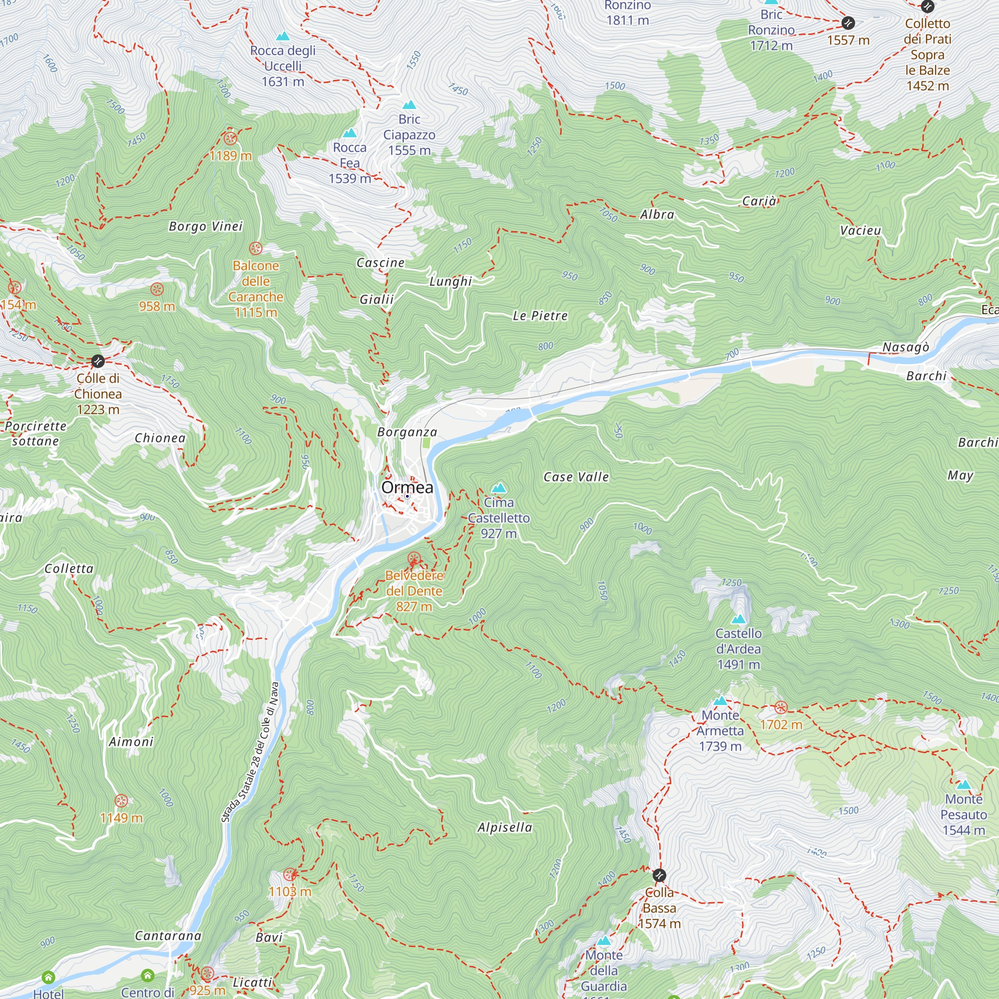 Cascina del Castelletto map