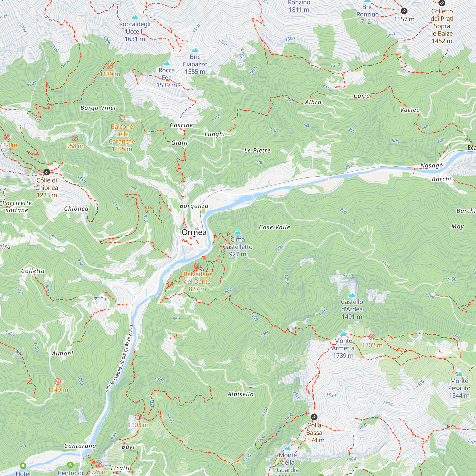Cascina del Castelletto map