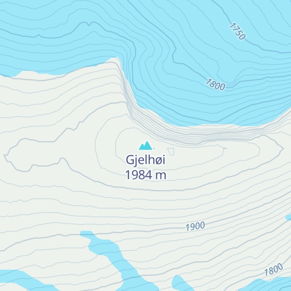 Map of Gjelhøi