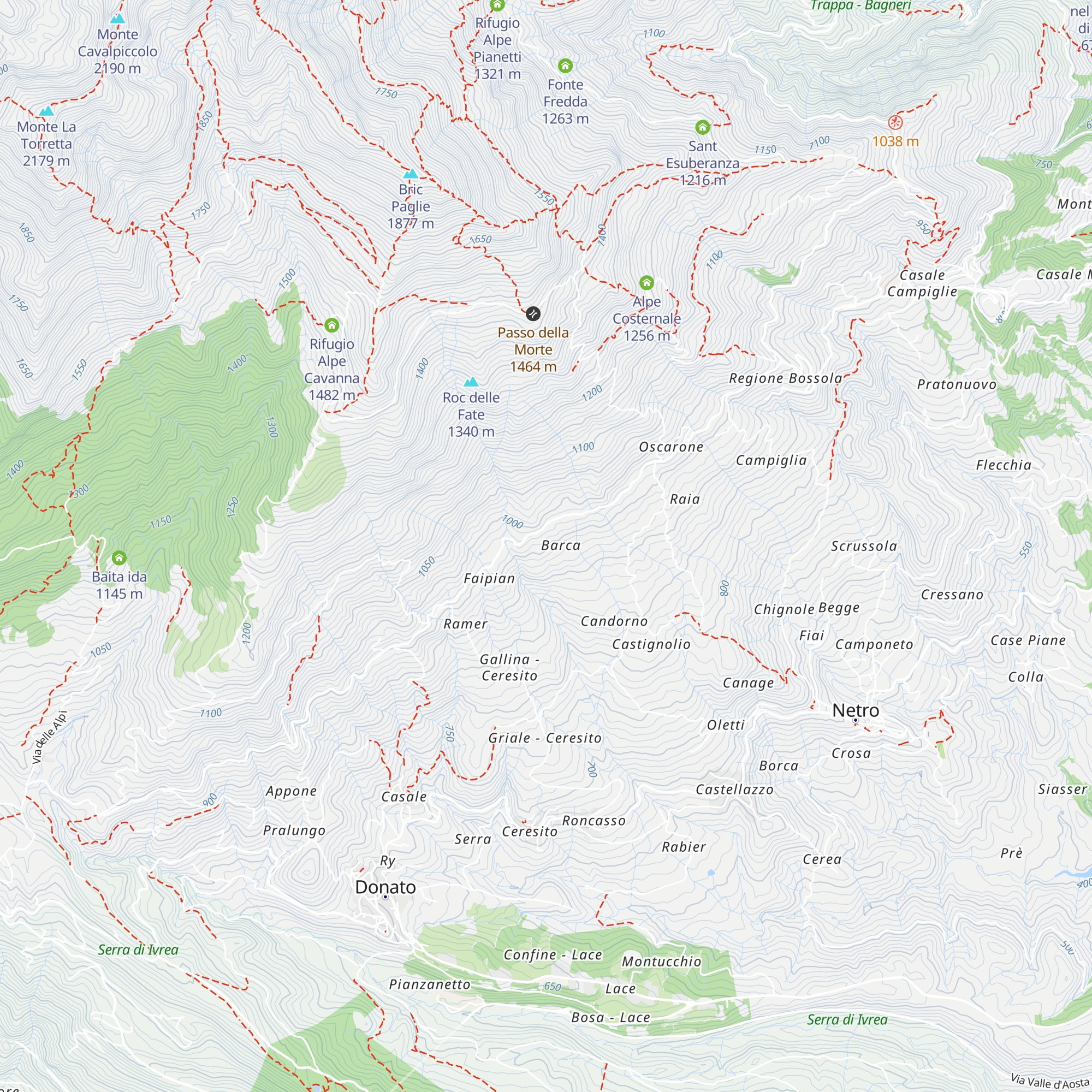 Alpe Barca map