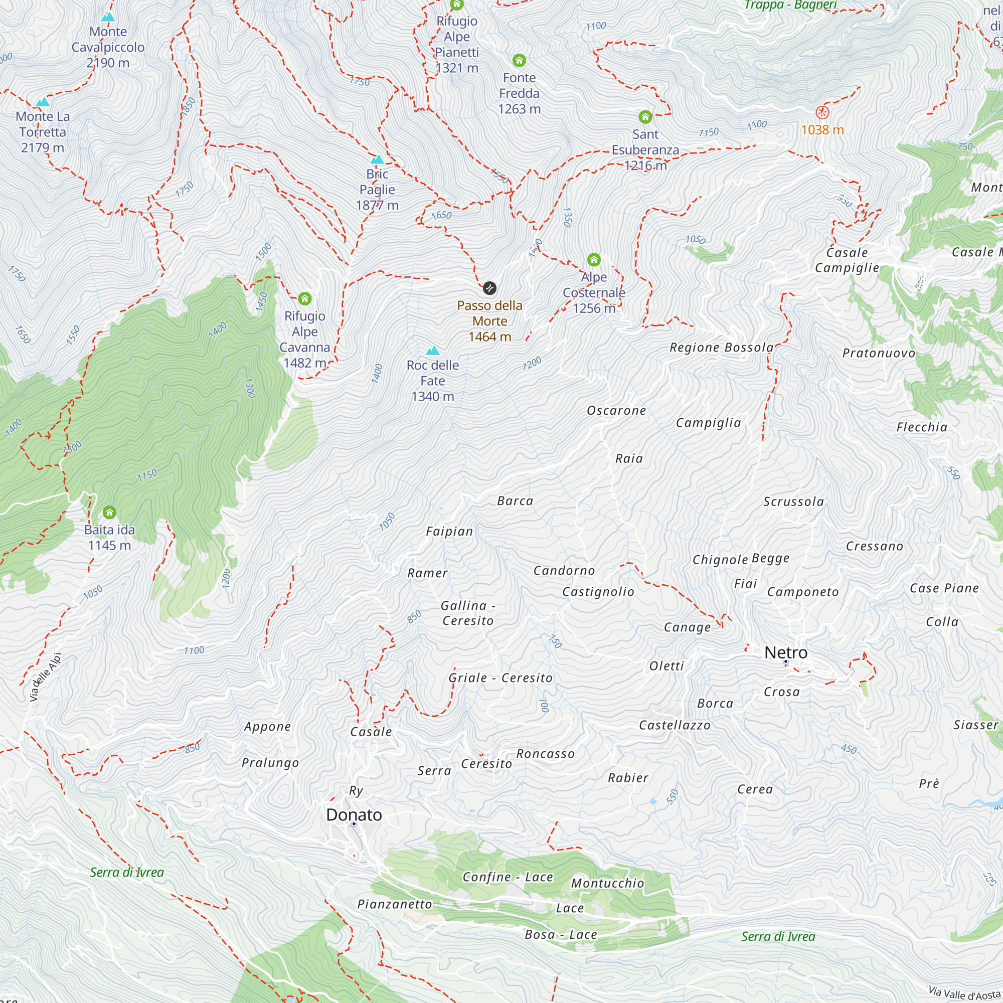 Alpe Barca map