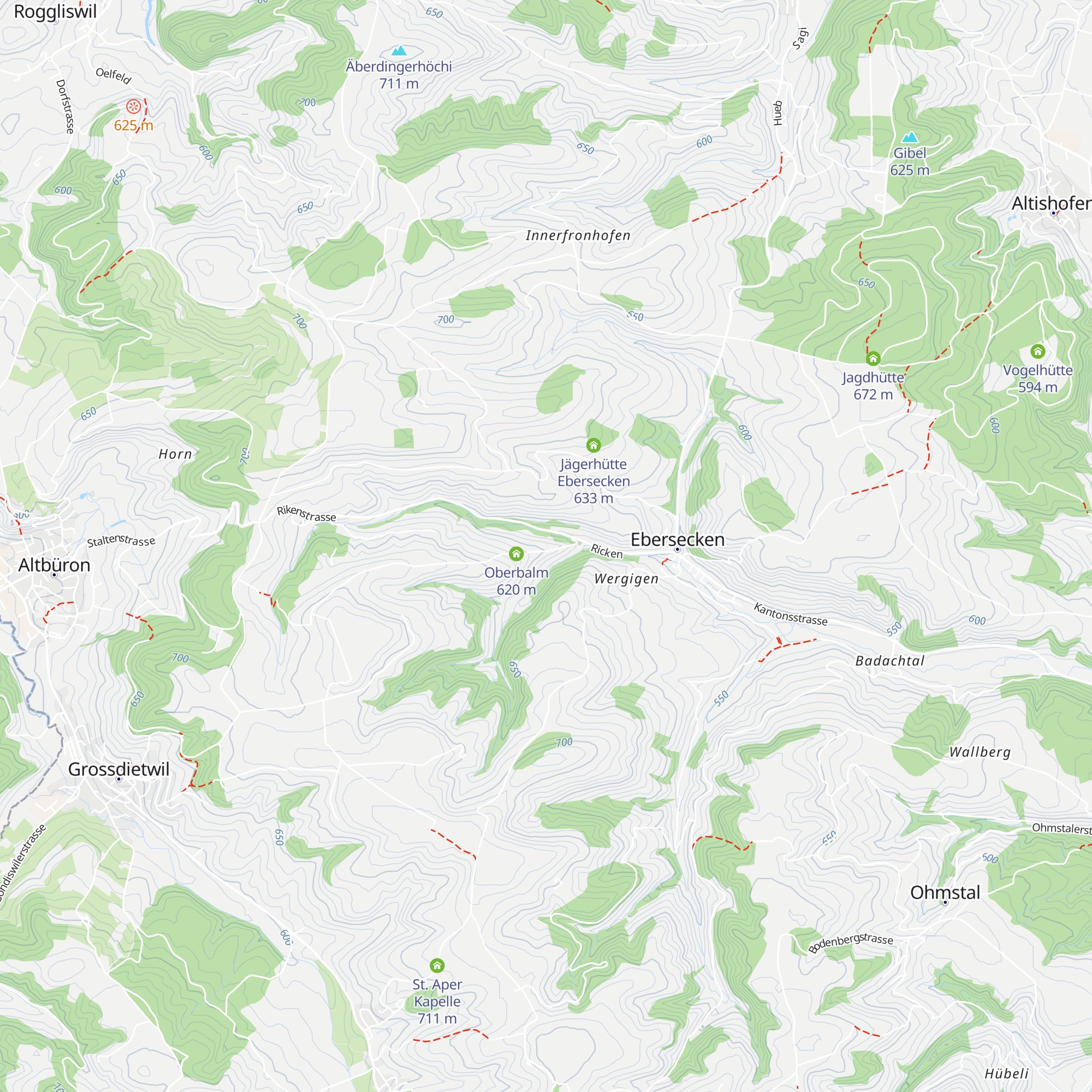 Unterbalm map
