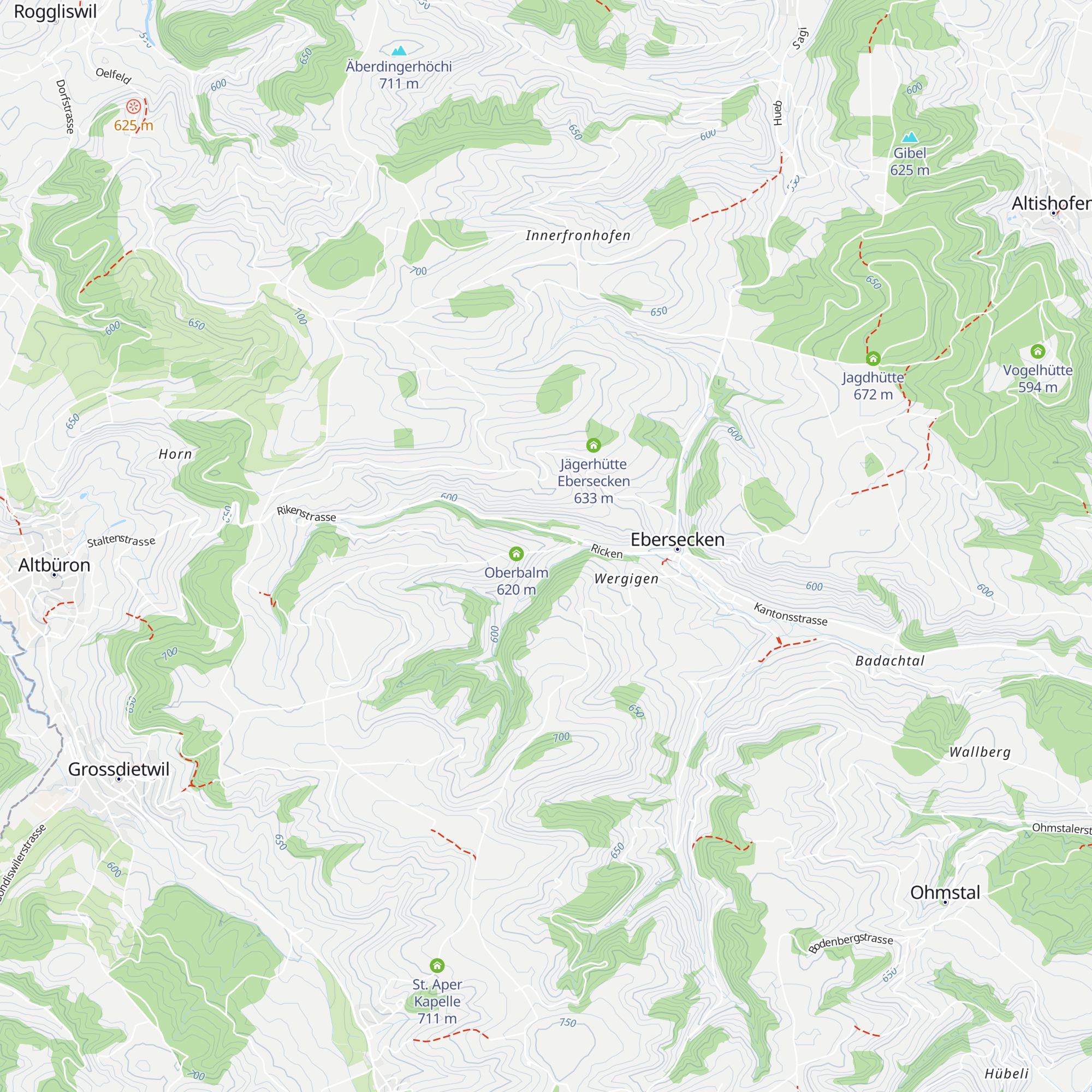Unterbalm map