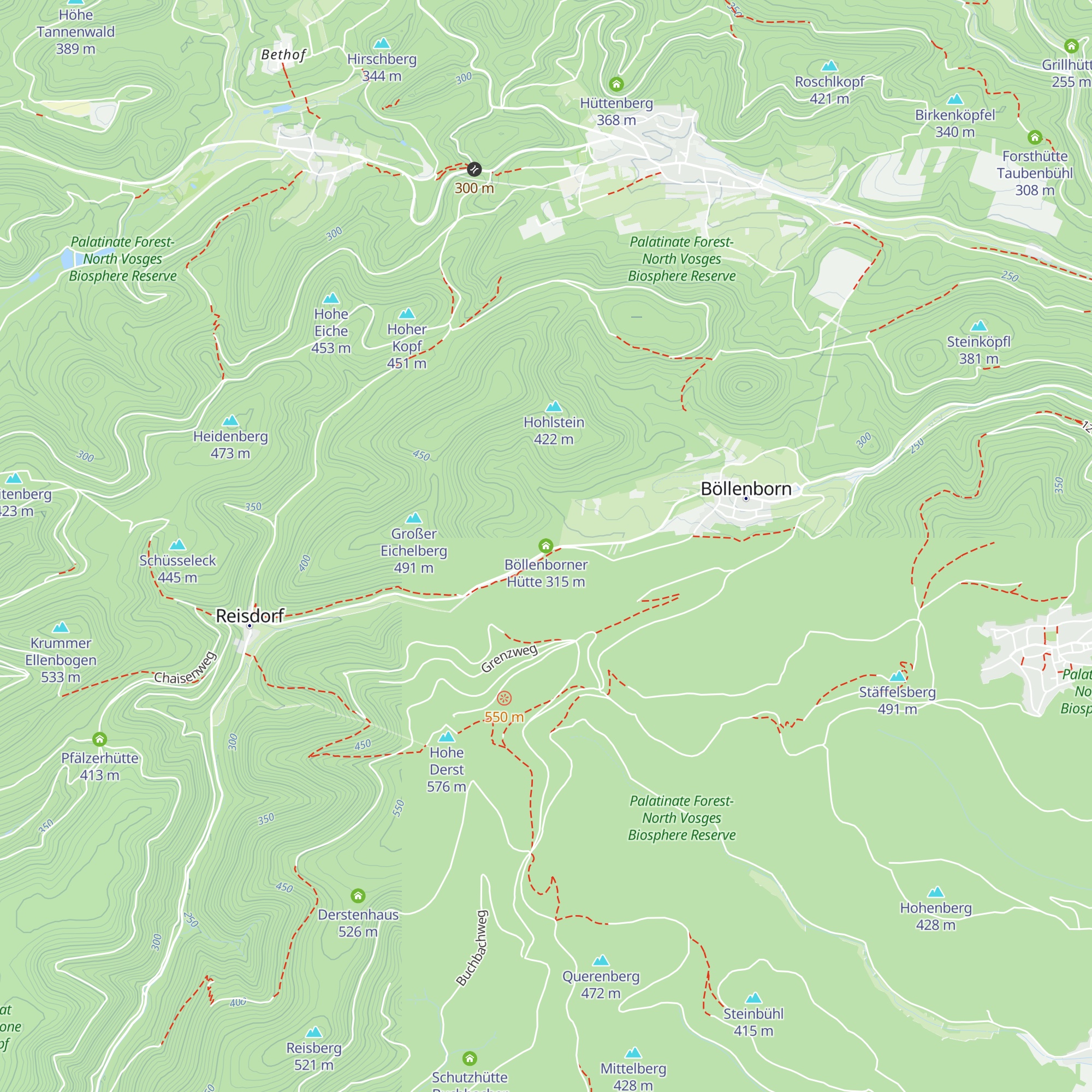 Böllenborner Hütte map