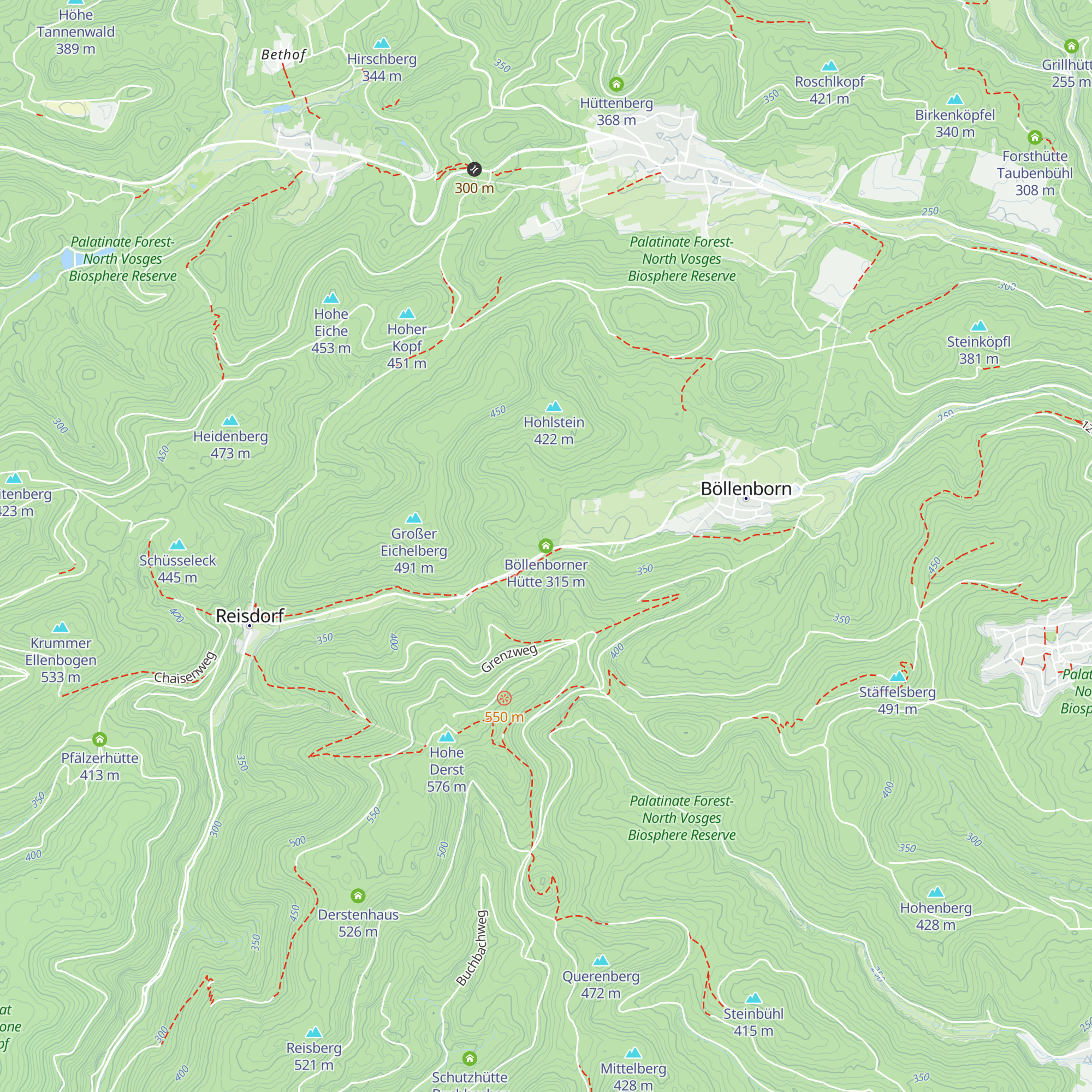 Böllenborner Hütte map