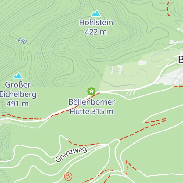 Map of Böllenborner Hütte