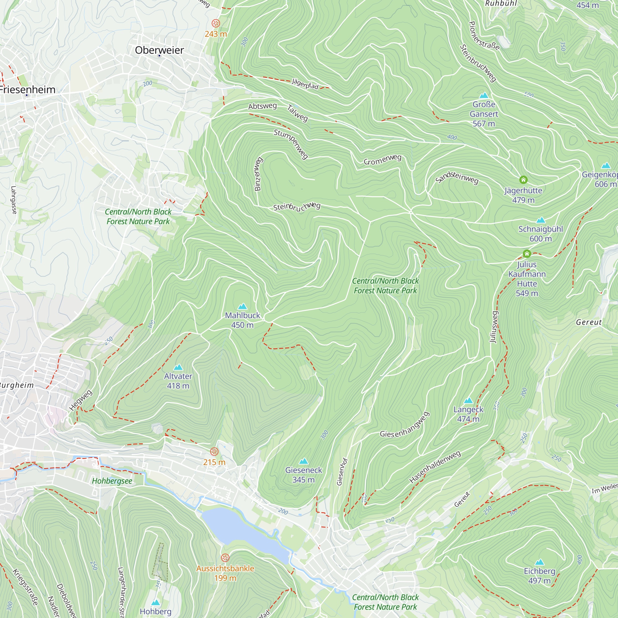 Bernhardhütte map