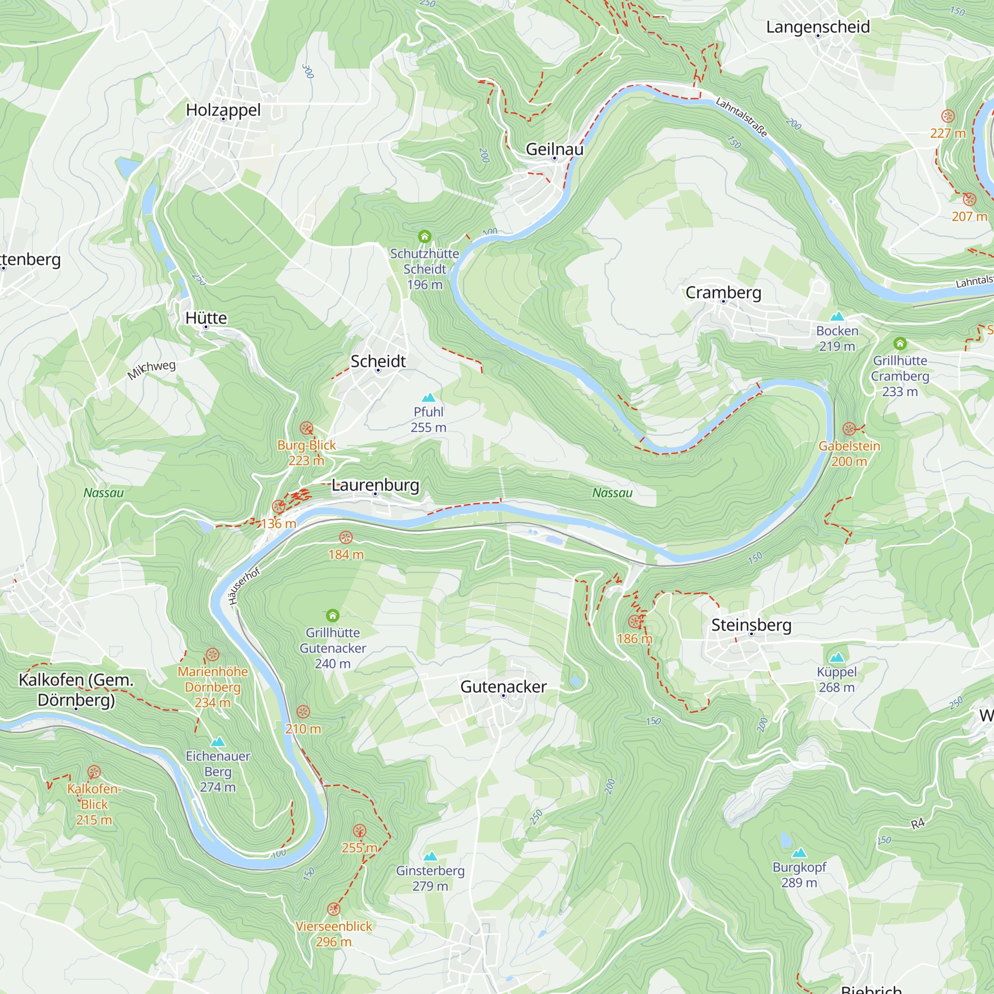 Grillhütte Laurenburg map