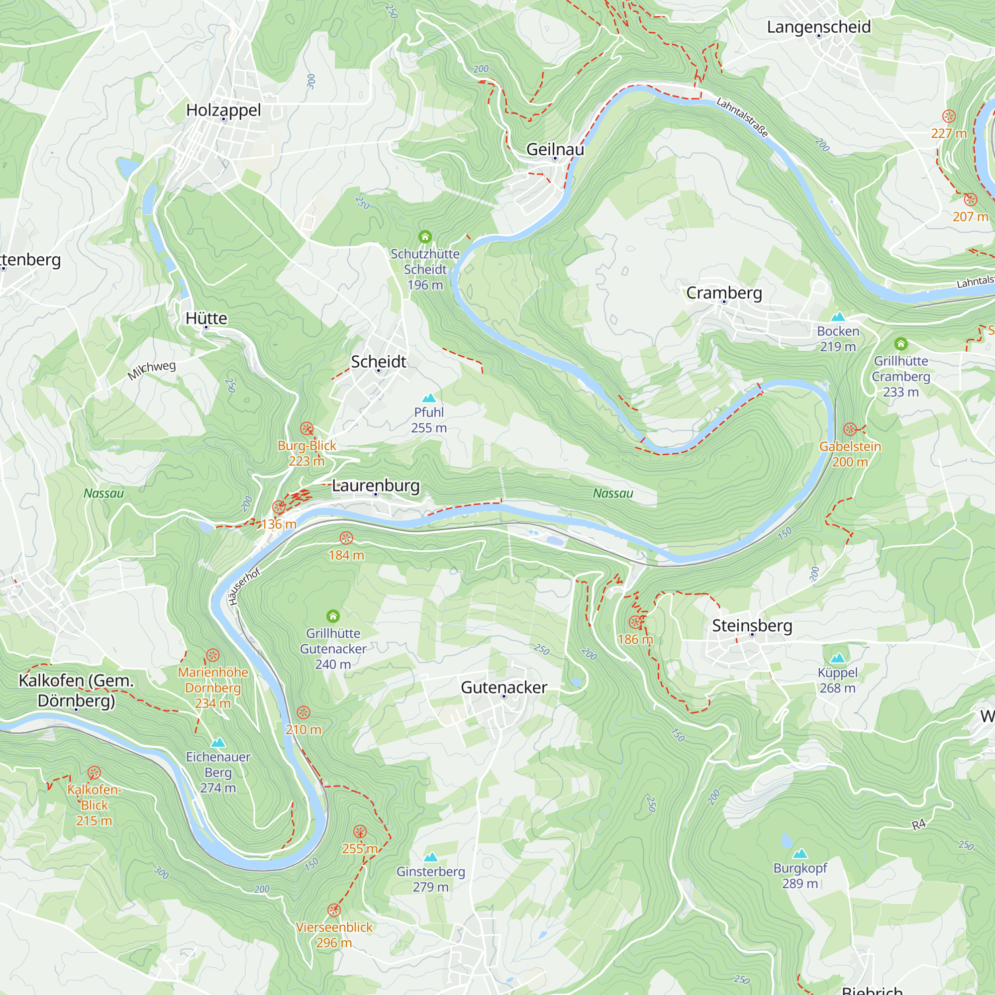 Grillhütte Laurenburg map