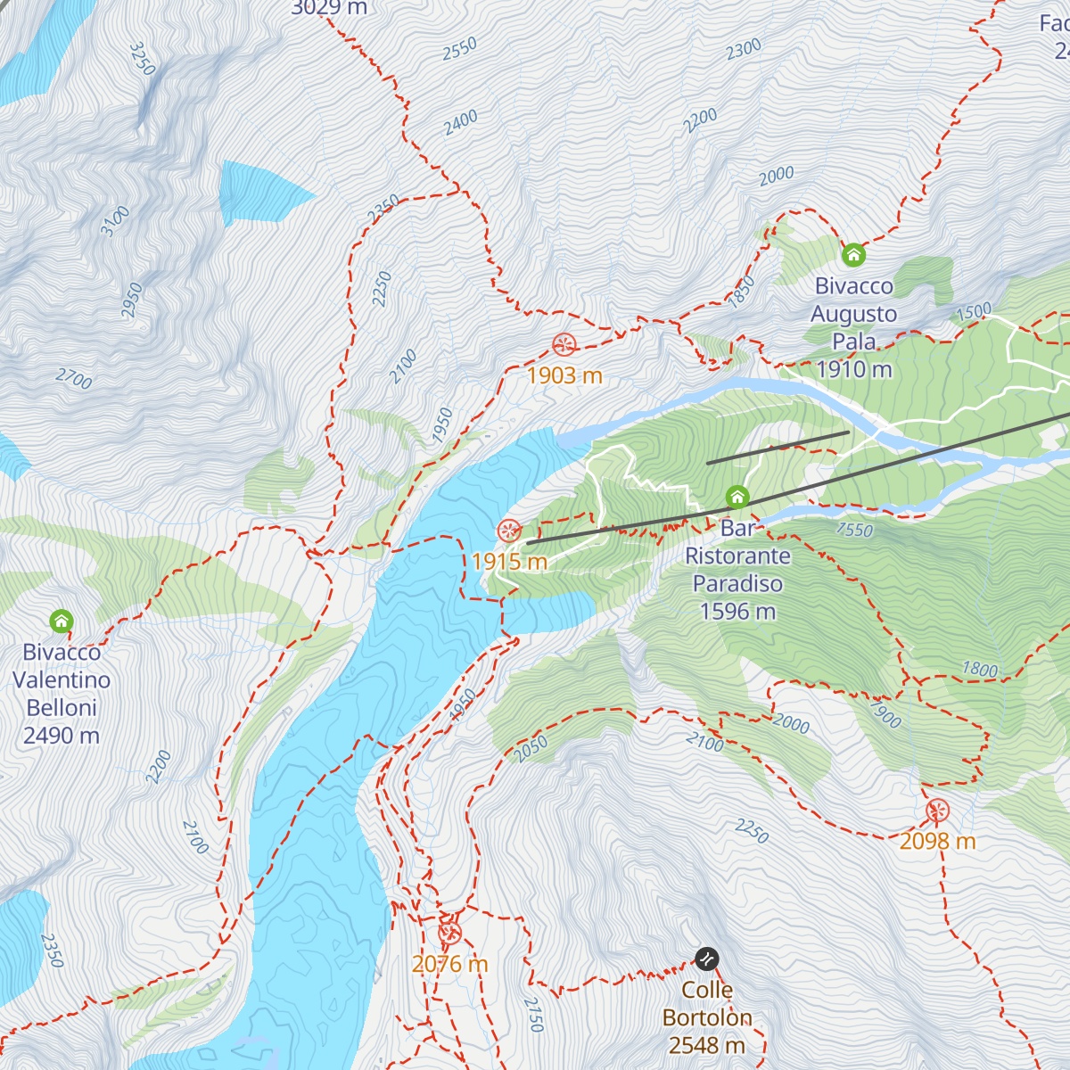 Bar Rifugio Ristorante Wengwald Hutte map