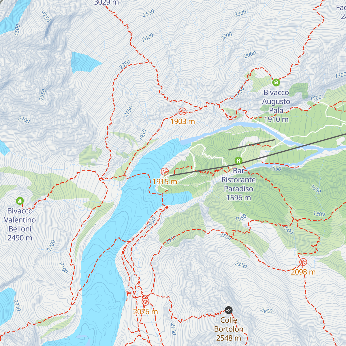 Bar Rifugio Ristorante Wengwald Hutte map