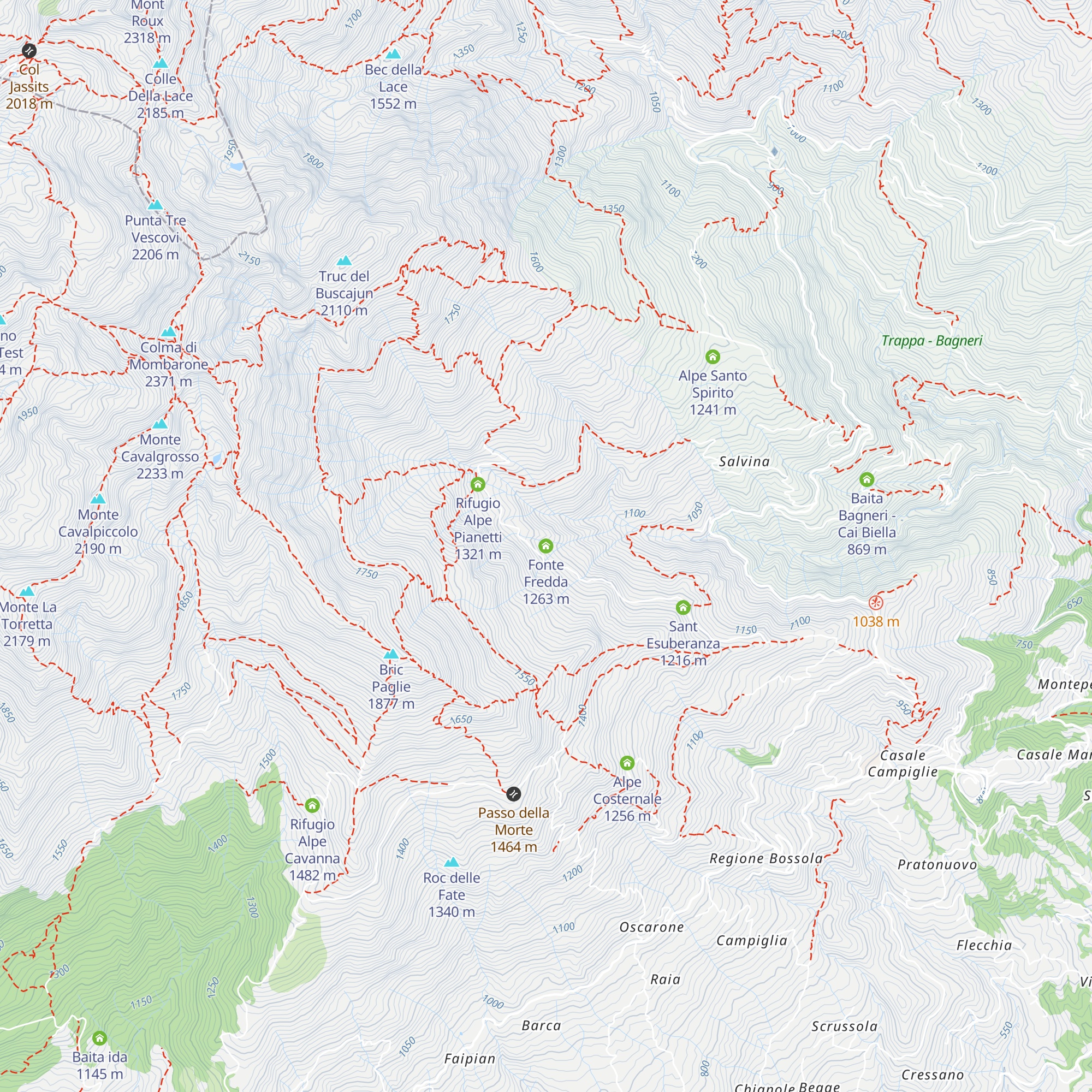 Fonte Fredda map